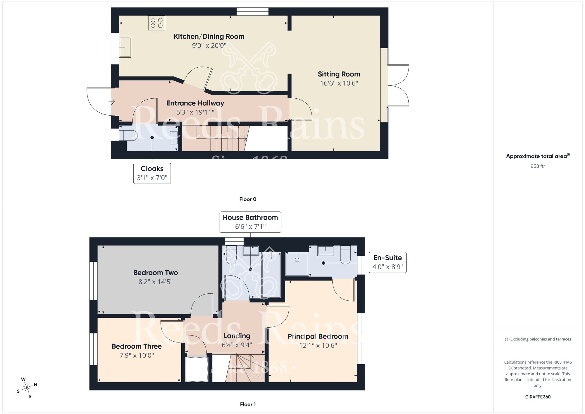 Floorplan of 3 bedroom Detached House for sale, Battersea Park, Hull, East Riding of Yorkshire, HU8