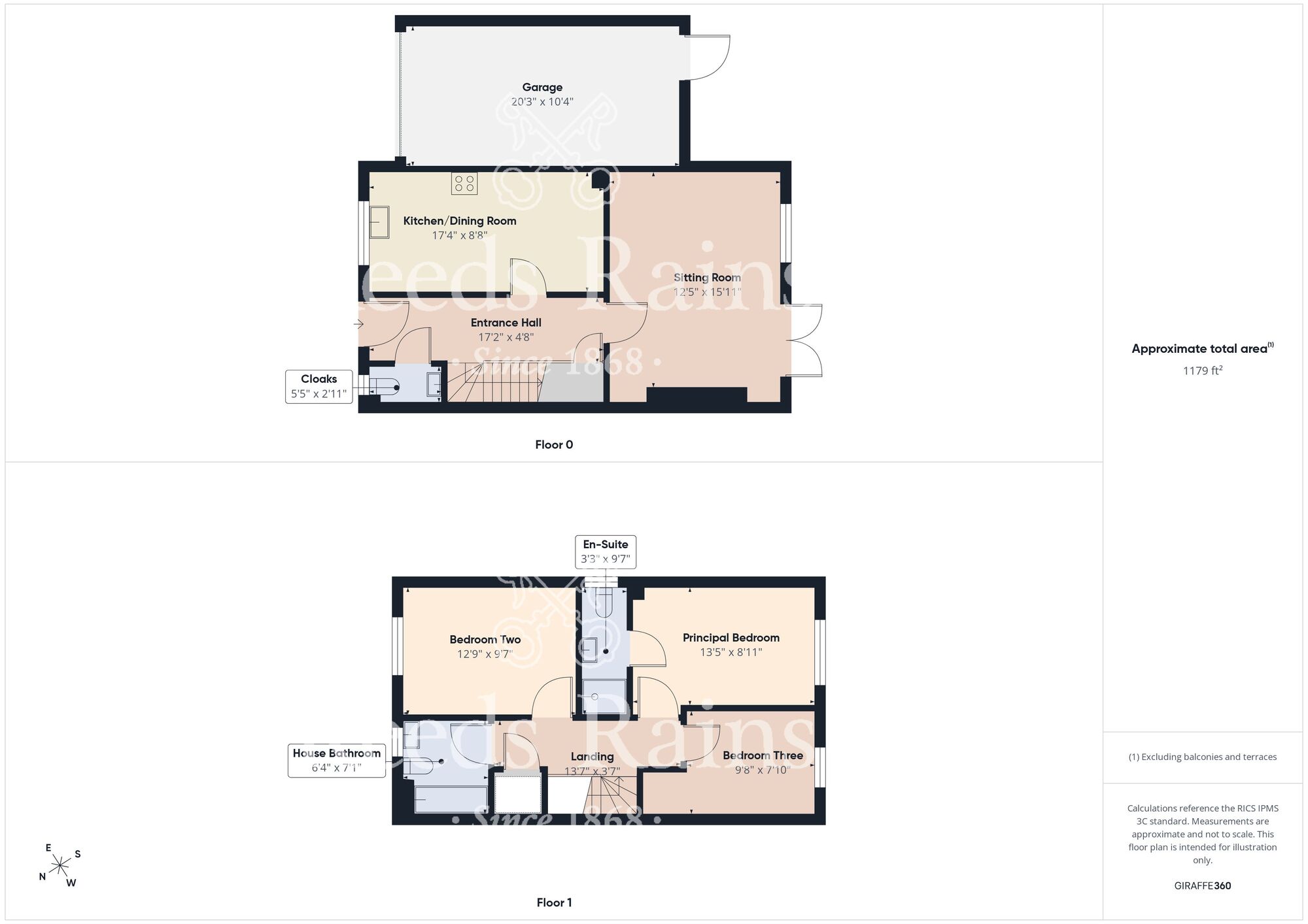 Floorplan of 3 bedroom Semi Detached House for sale, Brentford Drive, Hull, East Riding of Yorkshire, HU8
