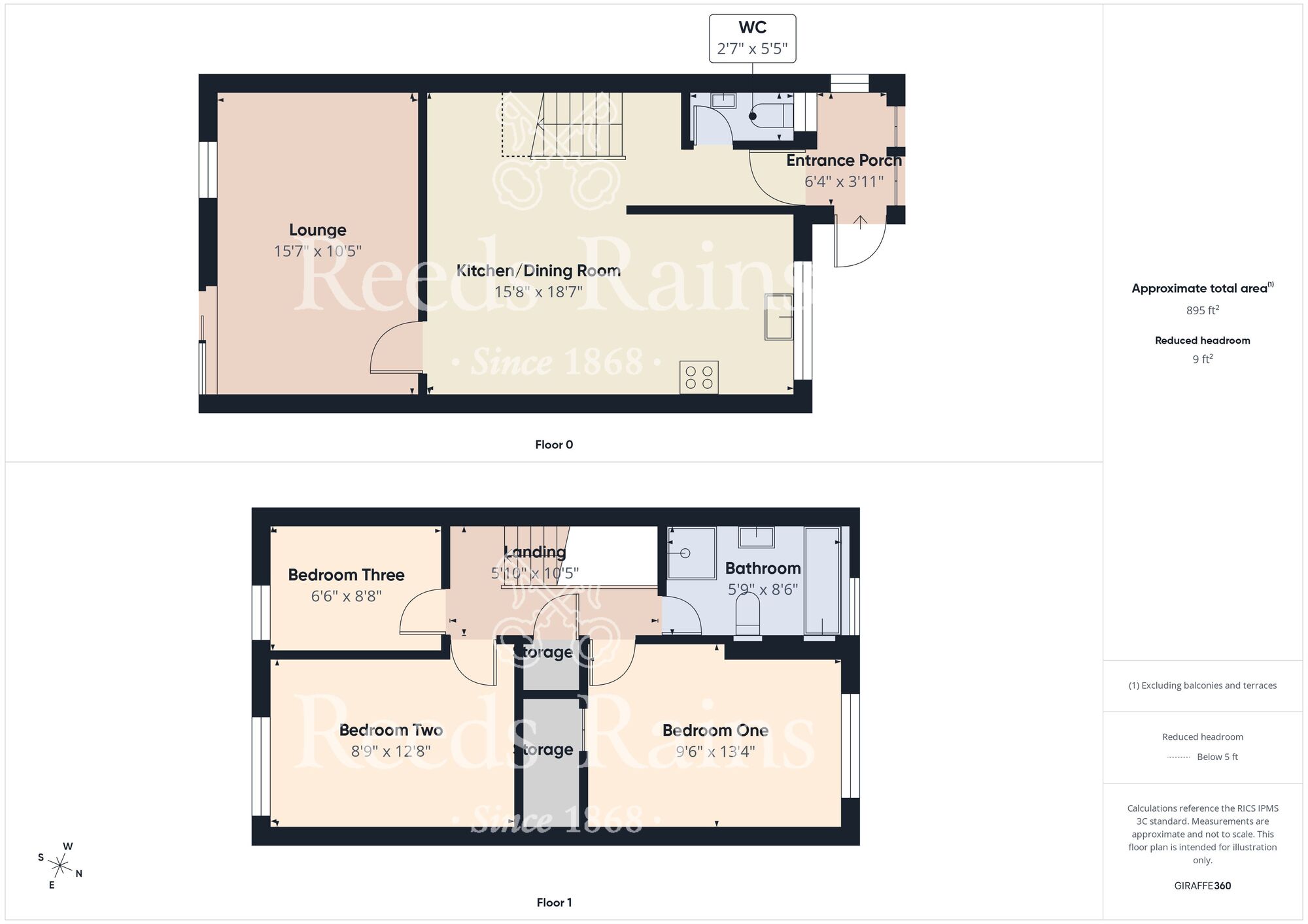 Floorplan of 3 bedroom End Terrace House for sale, Greygarth Close, Bransholme, East Yorkshire, HU7