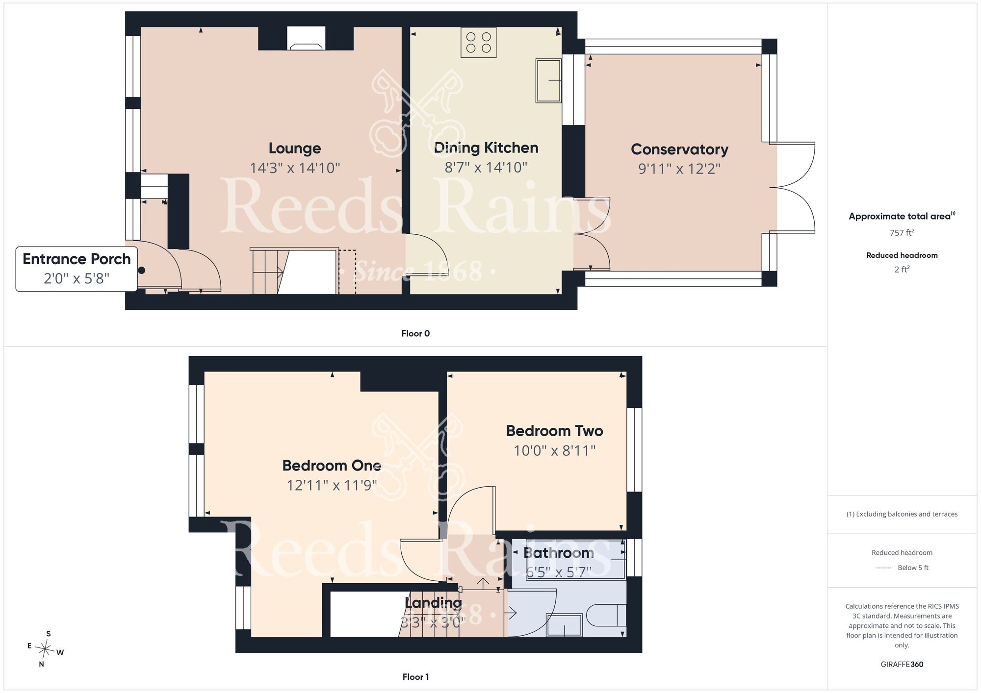 Floorplan of 2 bedroom Mid Terrace House for sale, Balmoral Avenue, Hull, East Riding of Yorkshire, HU6