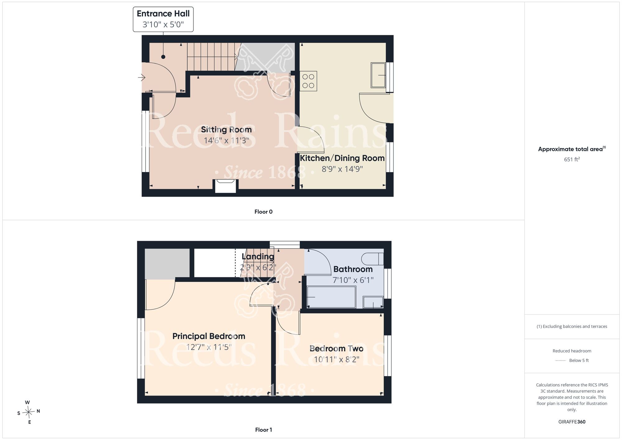 Floorplan of 2 bedroom End Terrace House for sale, Staxton Court, Hull, East Yorkshire, HU9