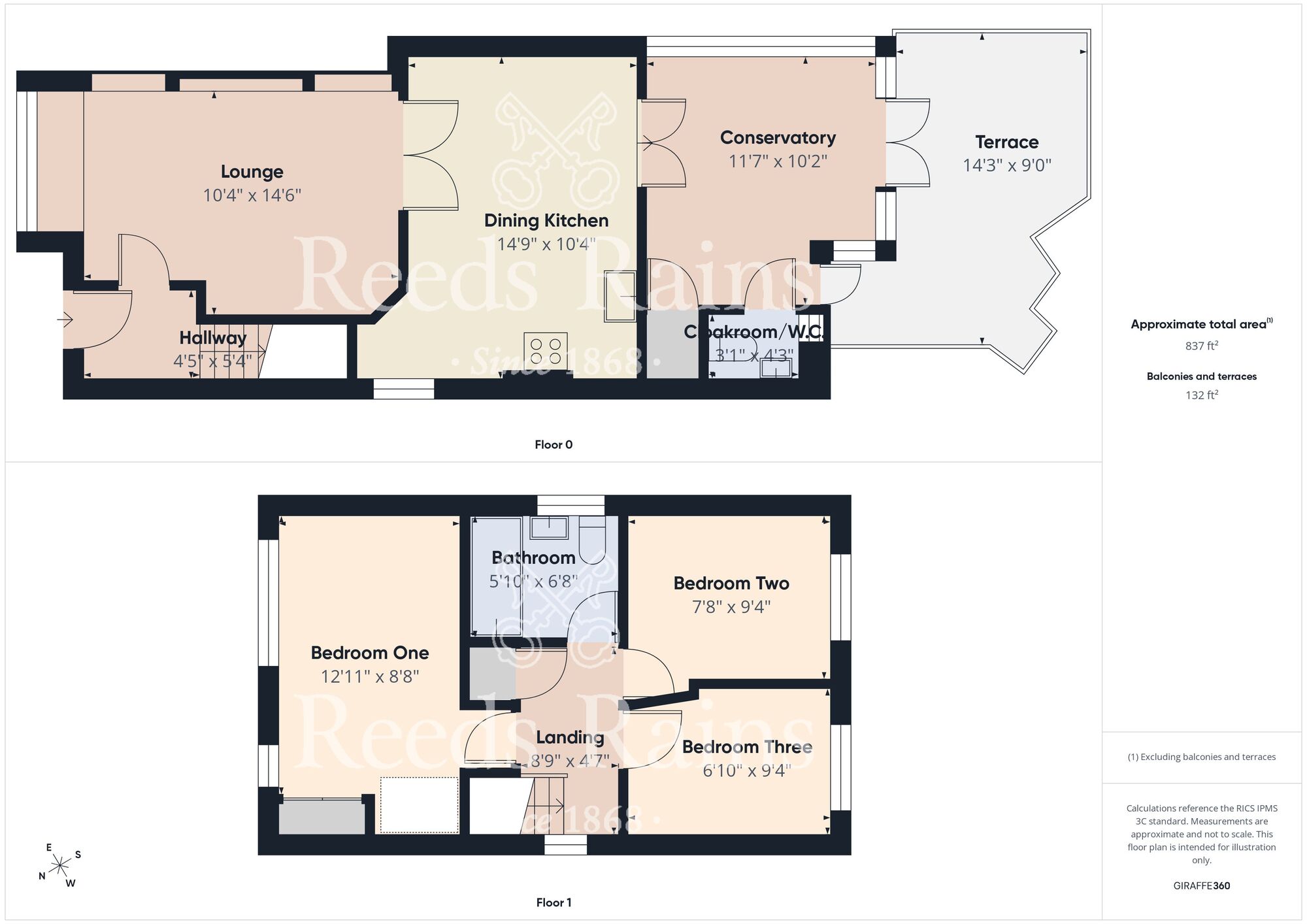 Floorplan of 3 bedroom Detached House for sale, Finch Croft, Hull, East Yorkshire, HU8