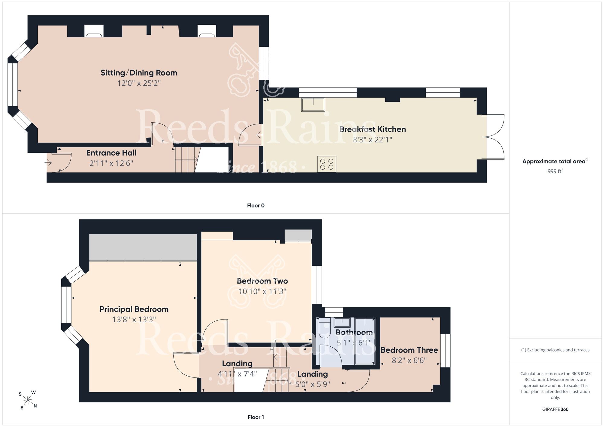 Floorplan of 3 bedroom End Terrace House for sale, Wordsworth Street, Hull, East Riding of Yorkshire, HU8