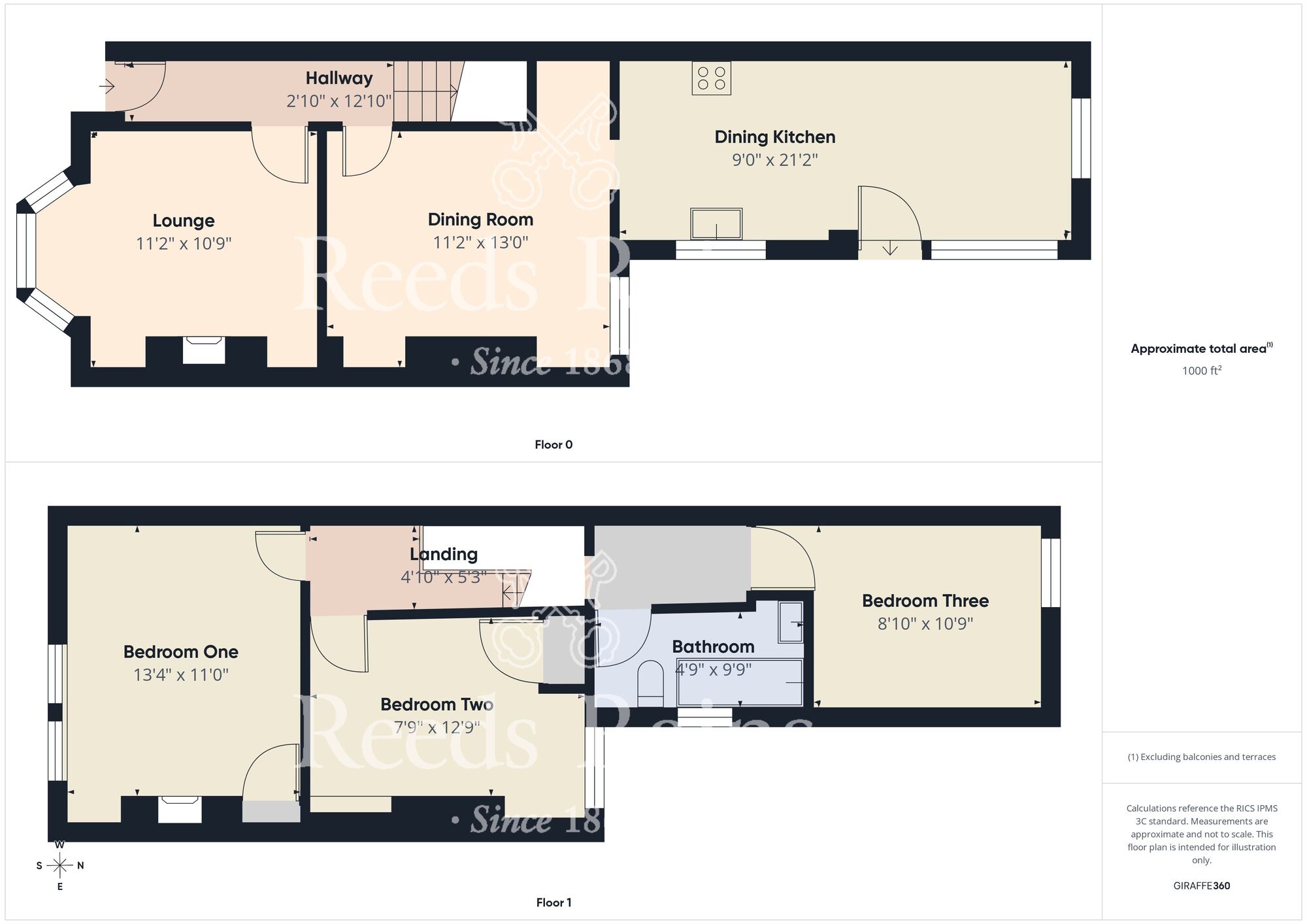 Floorplan of 3 bedroom Mid Terrace House for sale, Lambert Street, Hull, East Yorkshire, HU5