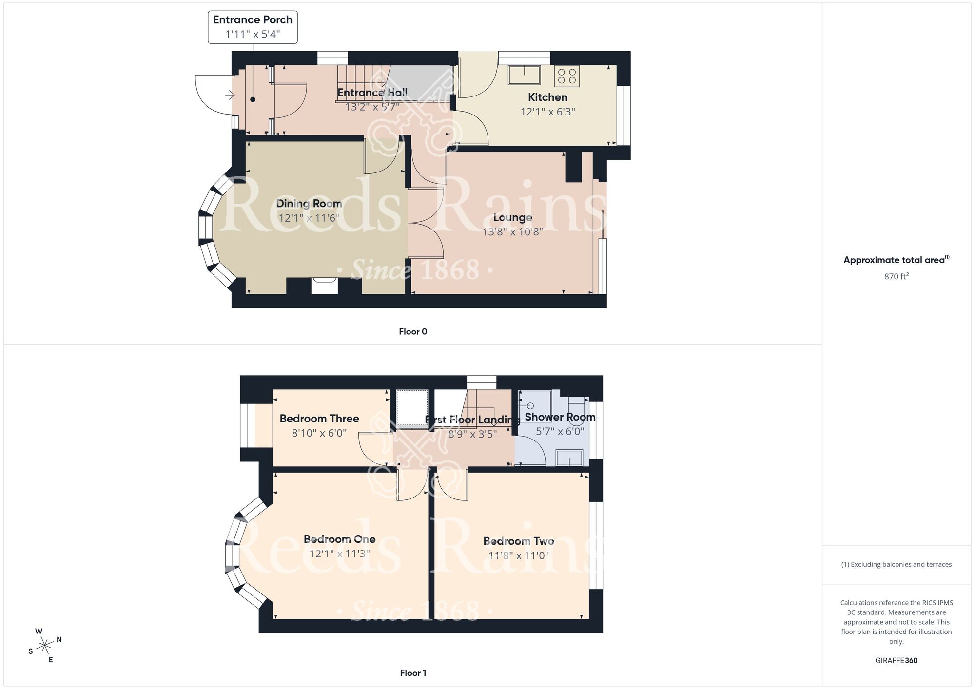 Floorplan of 3 bedroom Semi Detached House for sale, Riversdale Road, East Riding of Yorkshire, HU6