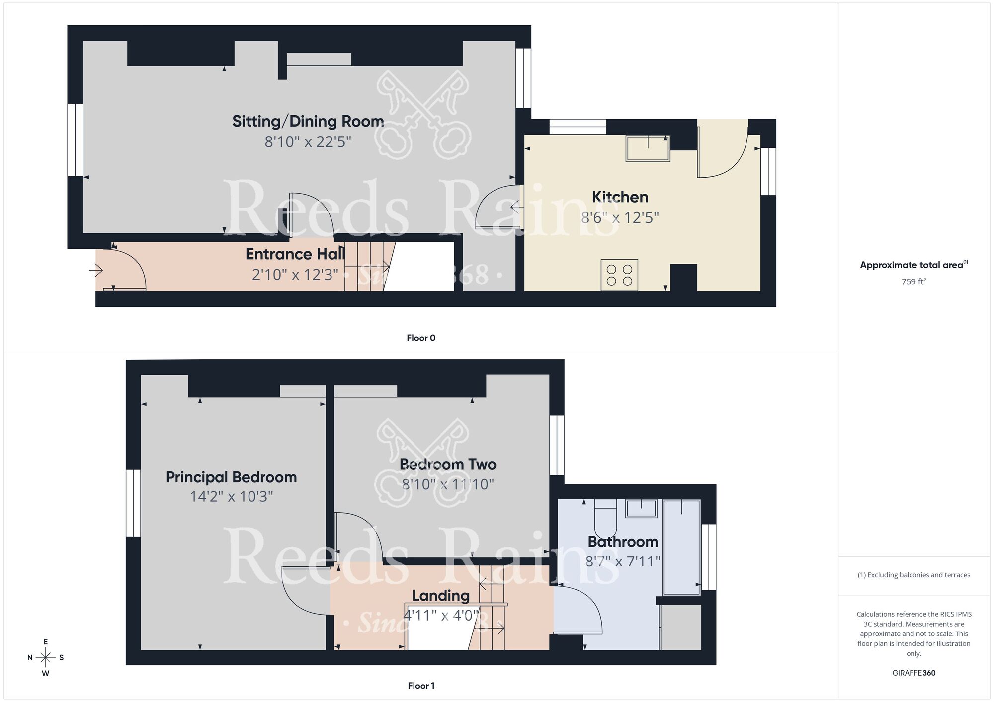 Floorplan of 2 bedroom End Terrace House for sale, Folkestone Street, Hull, East Riding of Yorkshi, HU5