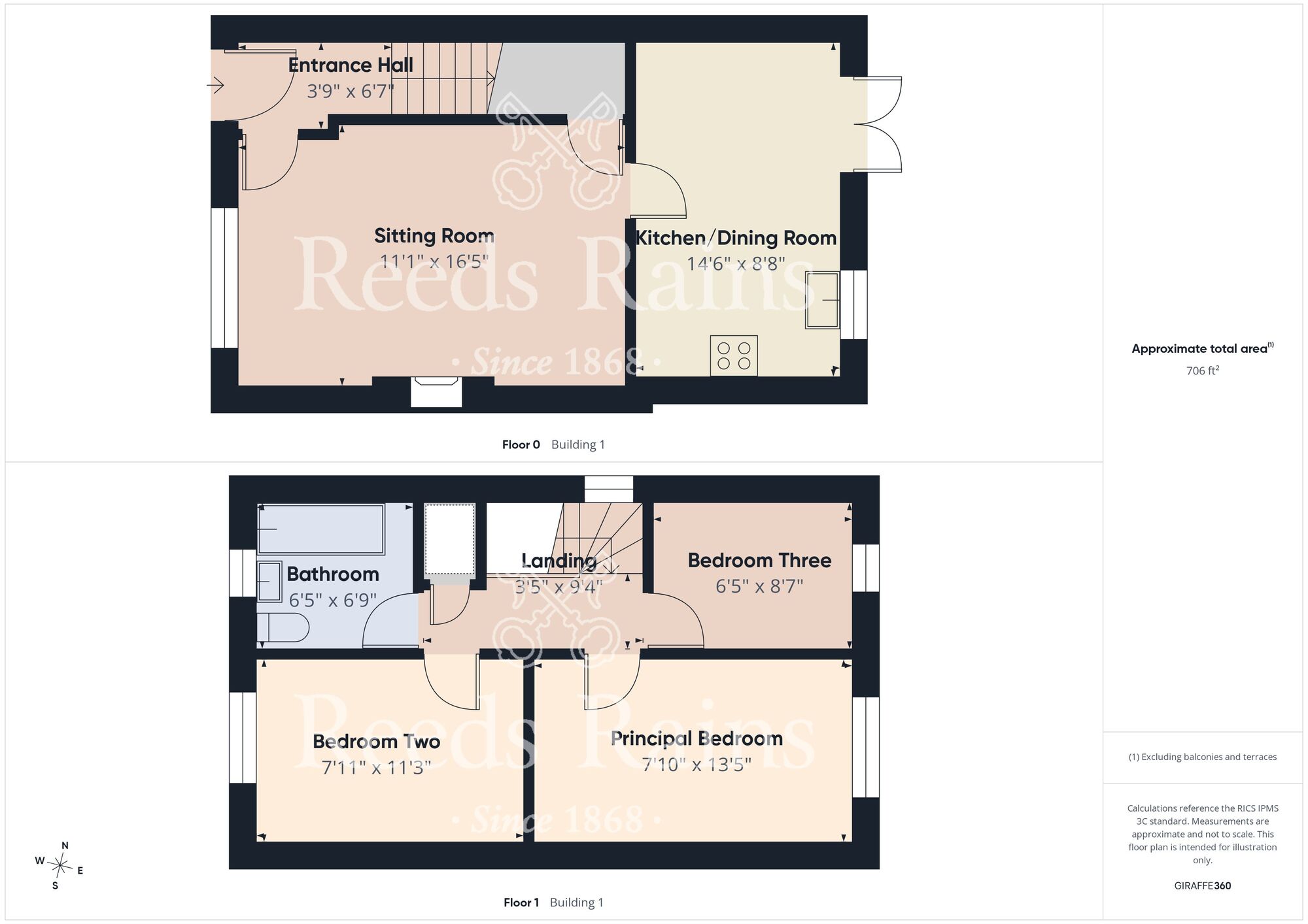 Floorplan of 3 bedroom Semi Detached House for sale, Etton Grove, Hull, East Riding of Yorkshi, HU6