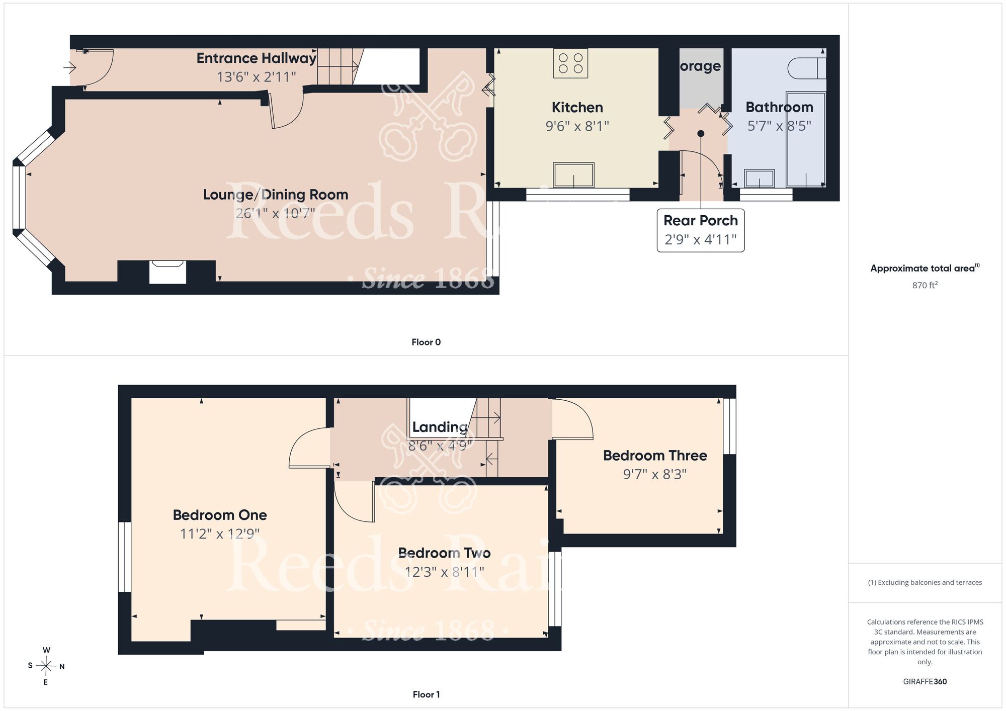 Floorplan of 3 bedroom End Terrace House for sale, Sidmouth Street, Hull, East Yorkshire, HU5