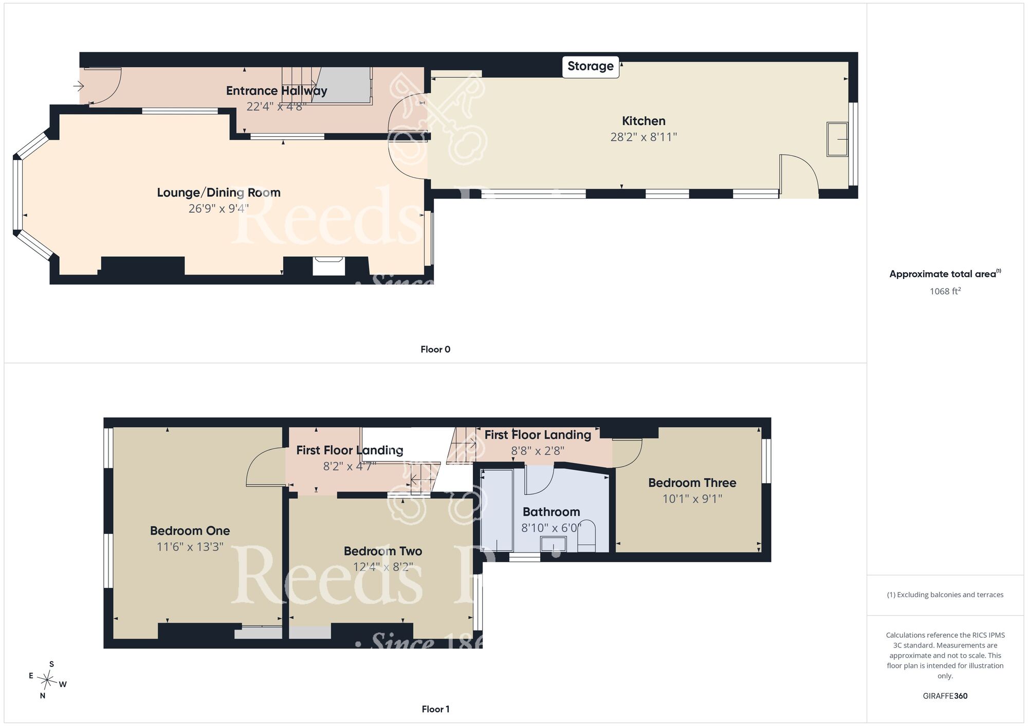 Floorplan of 3 bedroom Mid Terrace House for sale, St. Georges Road, Hull, East Yorkshire, HU3