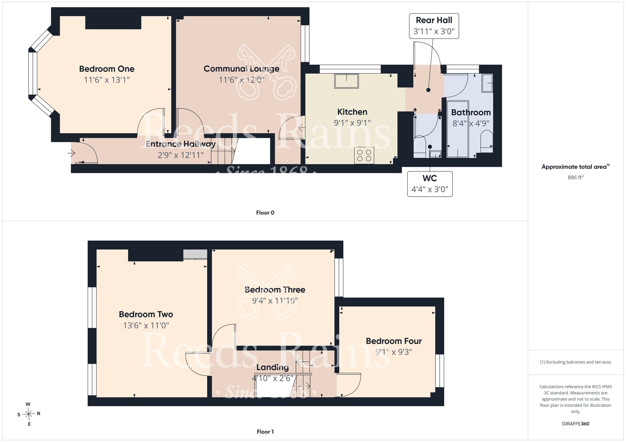 Floorplan of 4 bedroom Mid Terrace House for sale, Raglan Street, Hull, East Riding of Yorkshire, HU5
