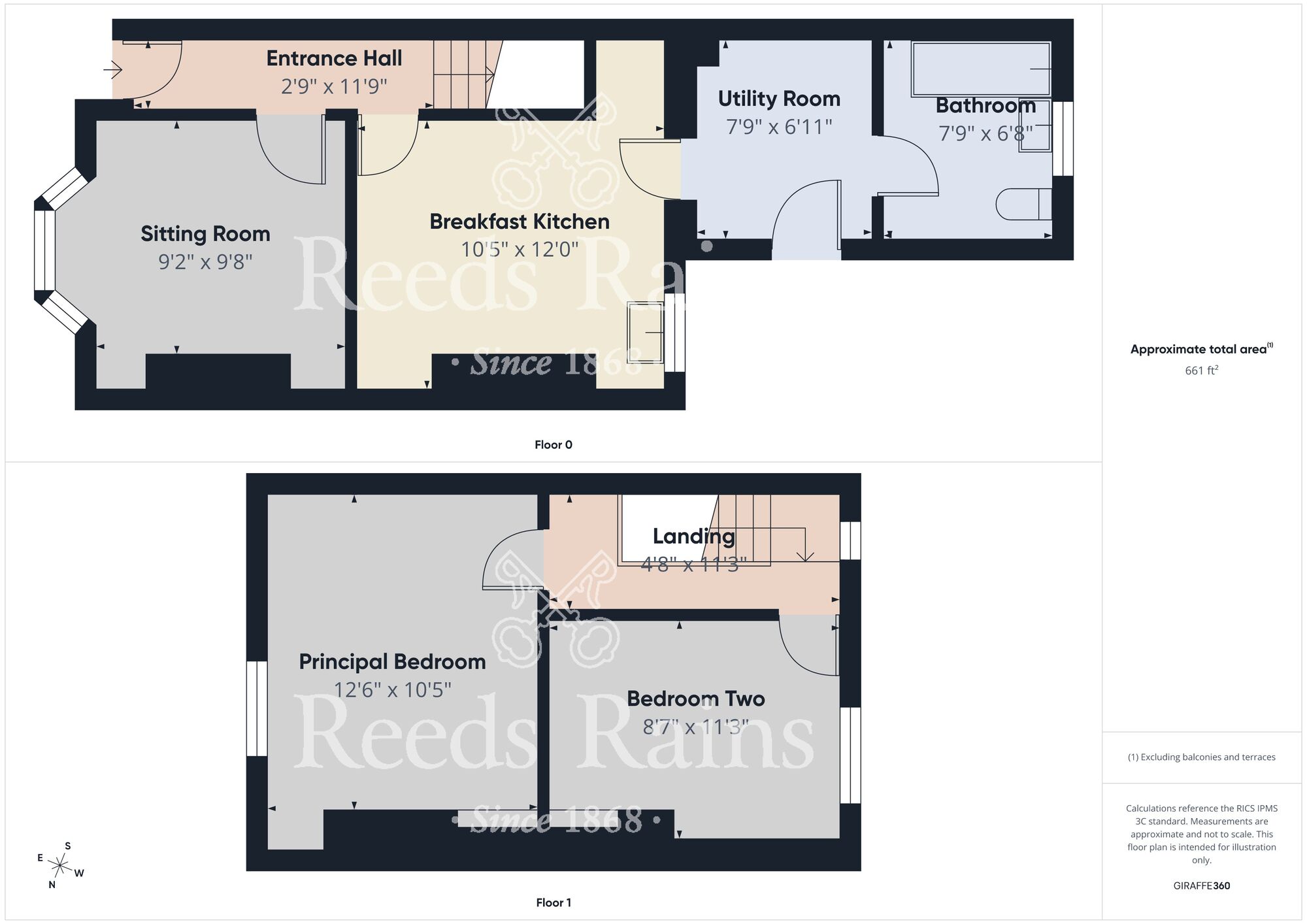 Floorplan of 2 bedroom Mid Terrace House for sale, Fern Grove, Folkestone Street, East Yorkshire, HU5