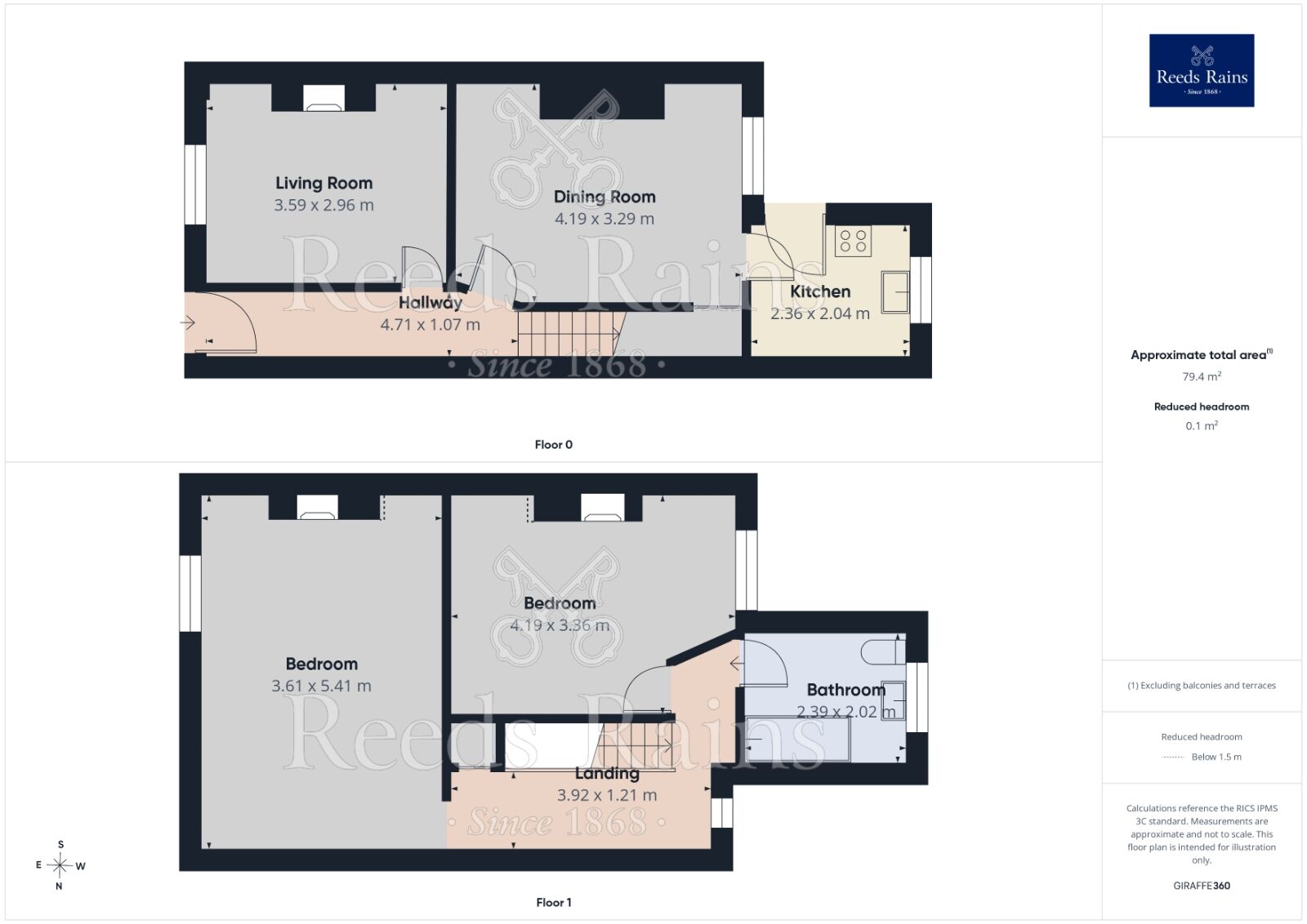 Floorplan of 2 bedroom Mid Terrace House to rent, Sidley Street, Hyde, Cheshire, SK14