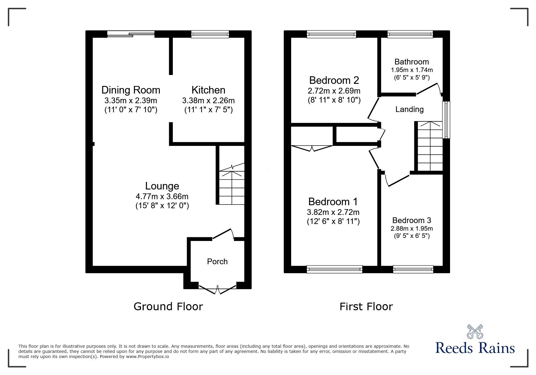 Floorplan of 3 bedroom Semi Detached House for sale, Silver Close, Dukinfield, Greater Manchester, SK16