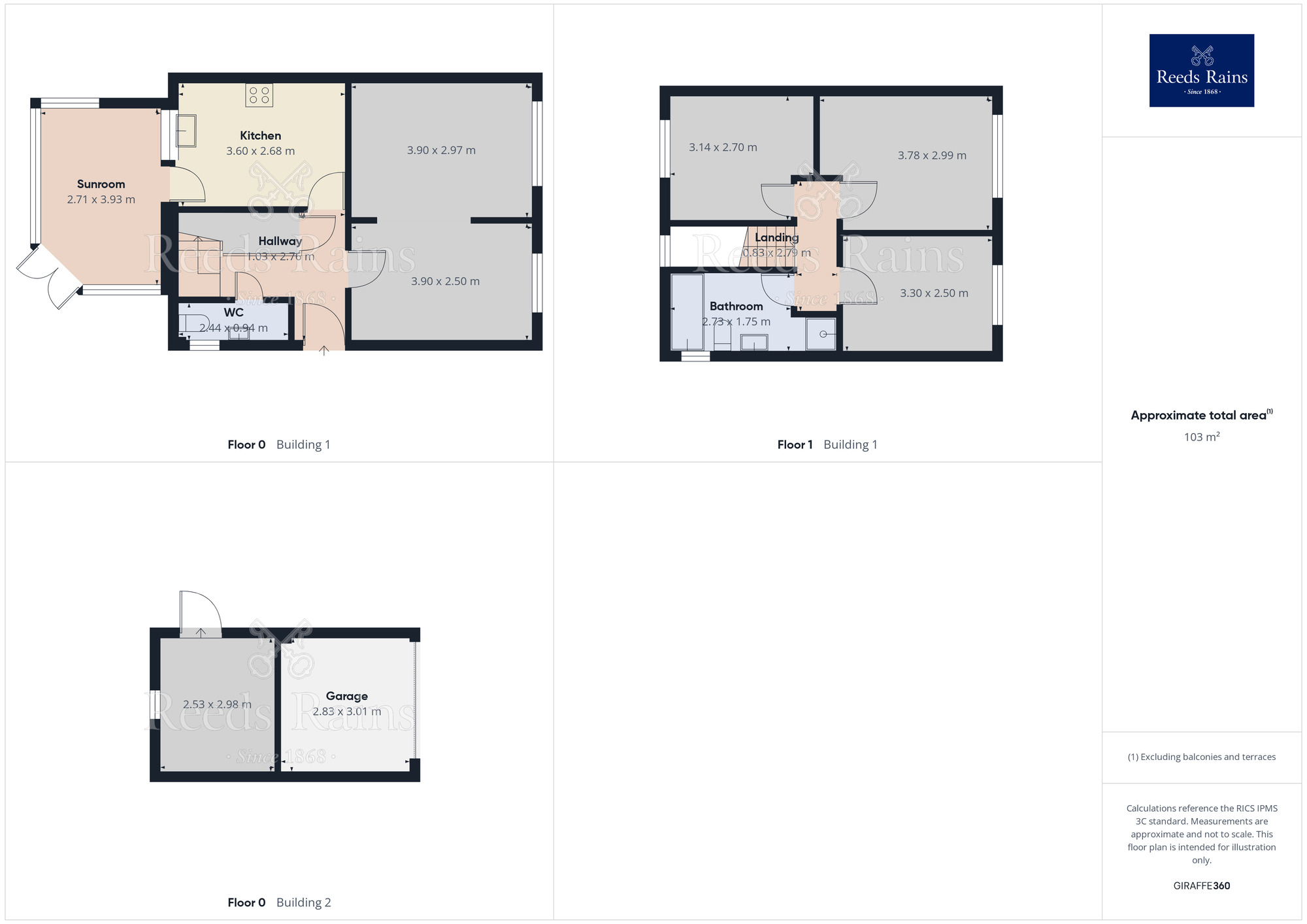 Floorplan of 3 bedroom Semi Detached House for sale, Buckley Close, Hyde, Greater Manchester, SK14