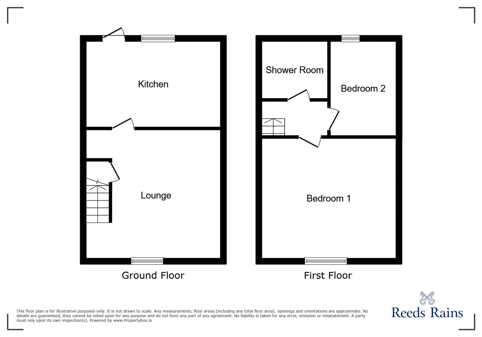 Floorplan of 2 bedroom Mid Terrace House to rent, Reynold Street, Hyde, Greater Manchester, SK14