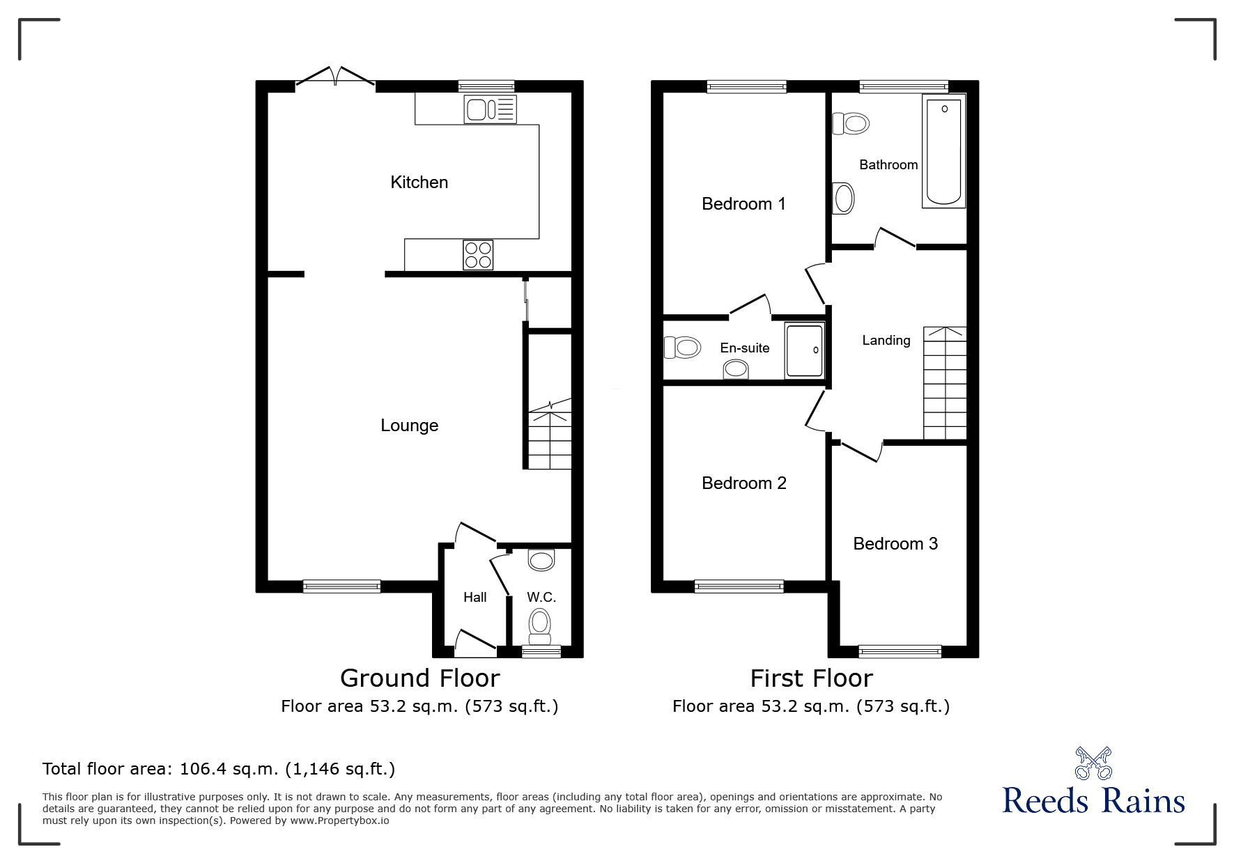 Floorplan of 3 bedroom Mid Terrace House for sale, Snowdonia Way, Hyde, Greater Manchester, SK14
