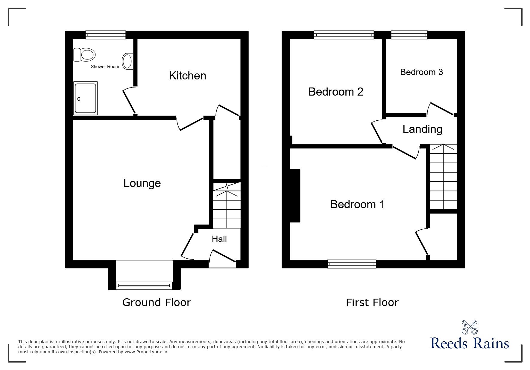Floorplan of 3 bedroom Mid Terrace House for sale, Apethorn Lane, Hyde, Greater Manchester, SK14