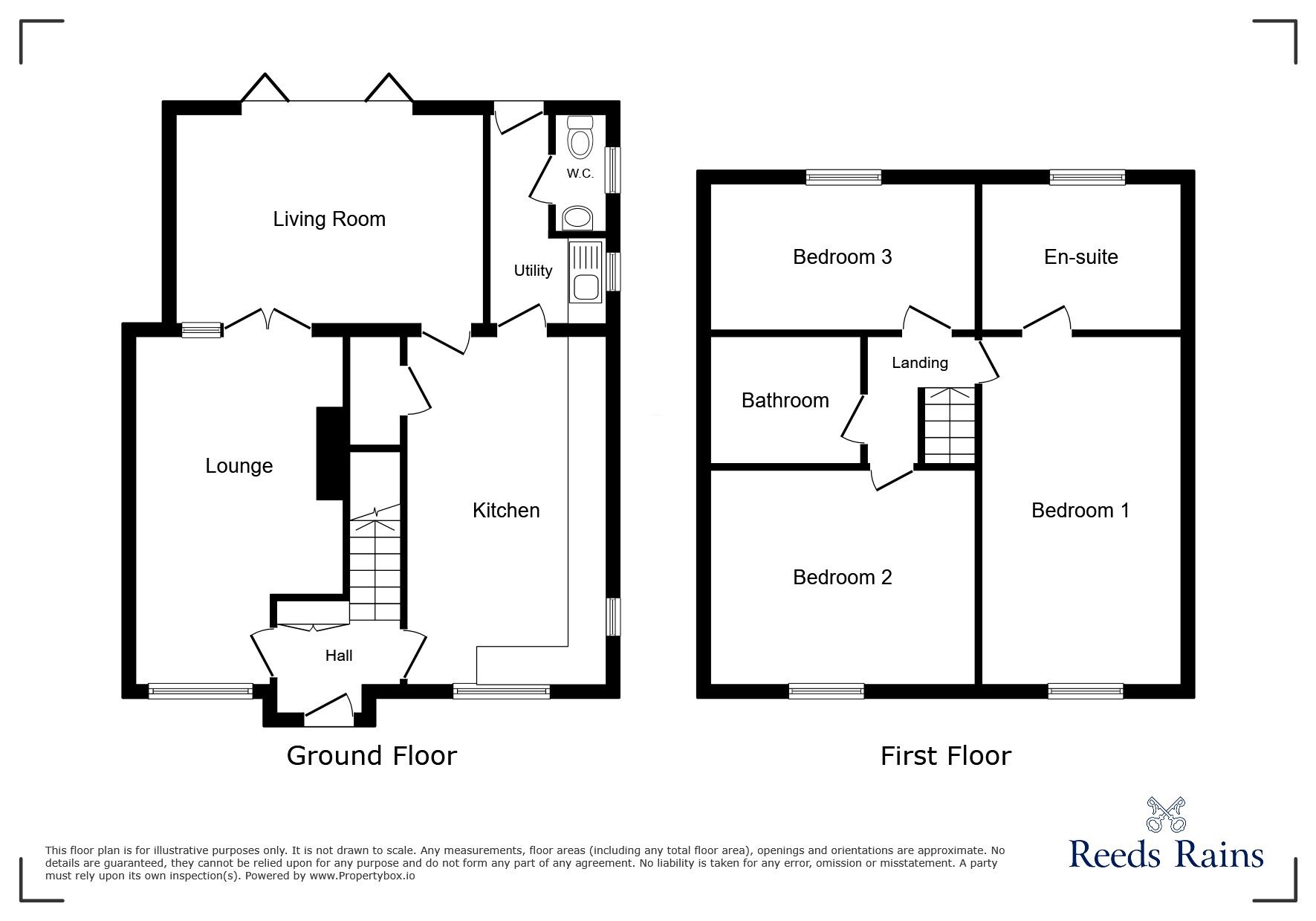 Floorplan of 3 bedroom End Terrace House for sale, Knott Lane, Hyde, Greater Manchester, SK14