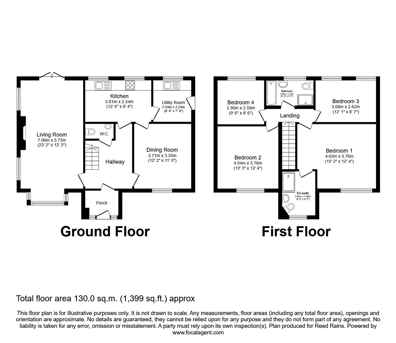 Floorplan of 4 bedroom Detached House for sale, Oaklands Road, Hyde, Greater Manchester, SK14