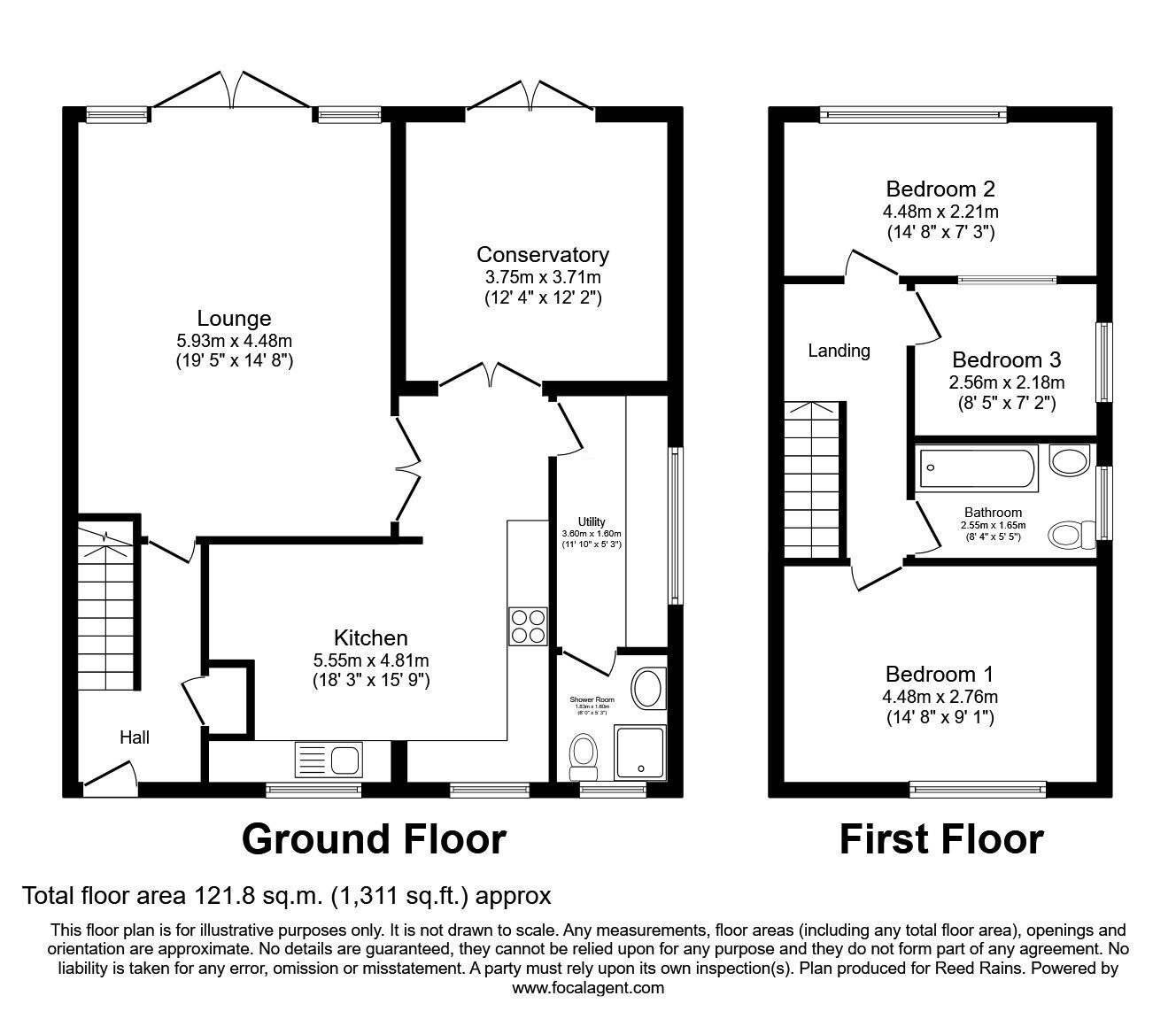 Floorplan of 3 bedroom Semi Detached House for sale, Ardenfield, Denton, Greater Manchester, M34