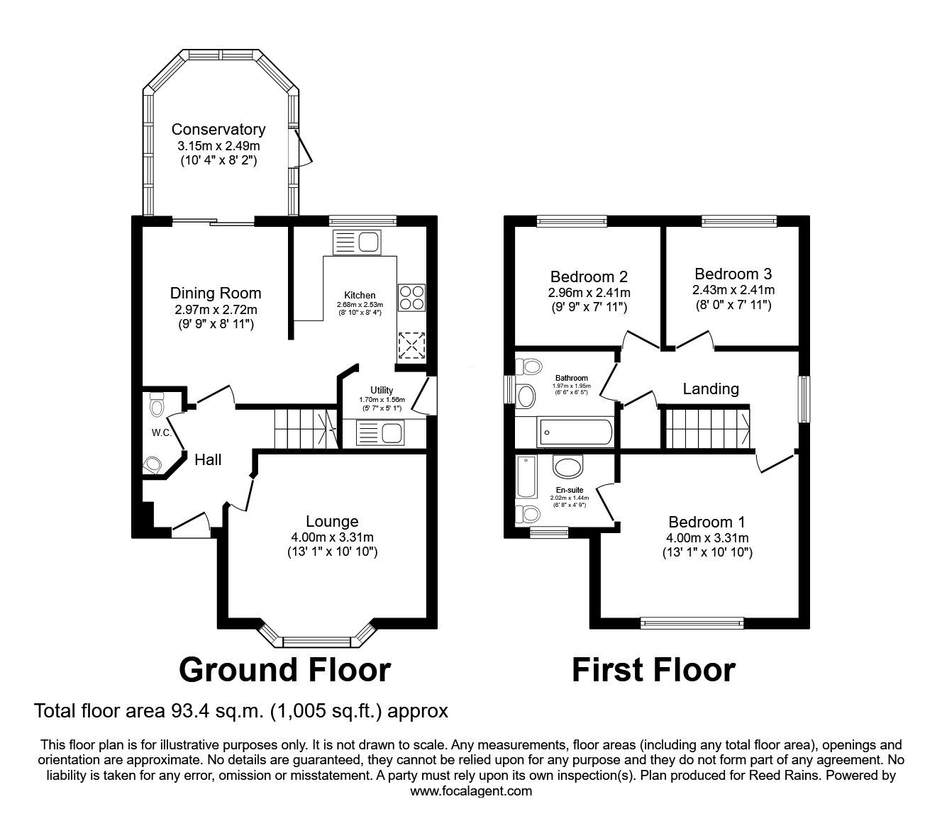 Floorplan of 3 bedroom Detached House for sale, Westwood Avenue, Hyde, Greater Manchester, SK14