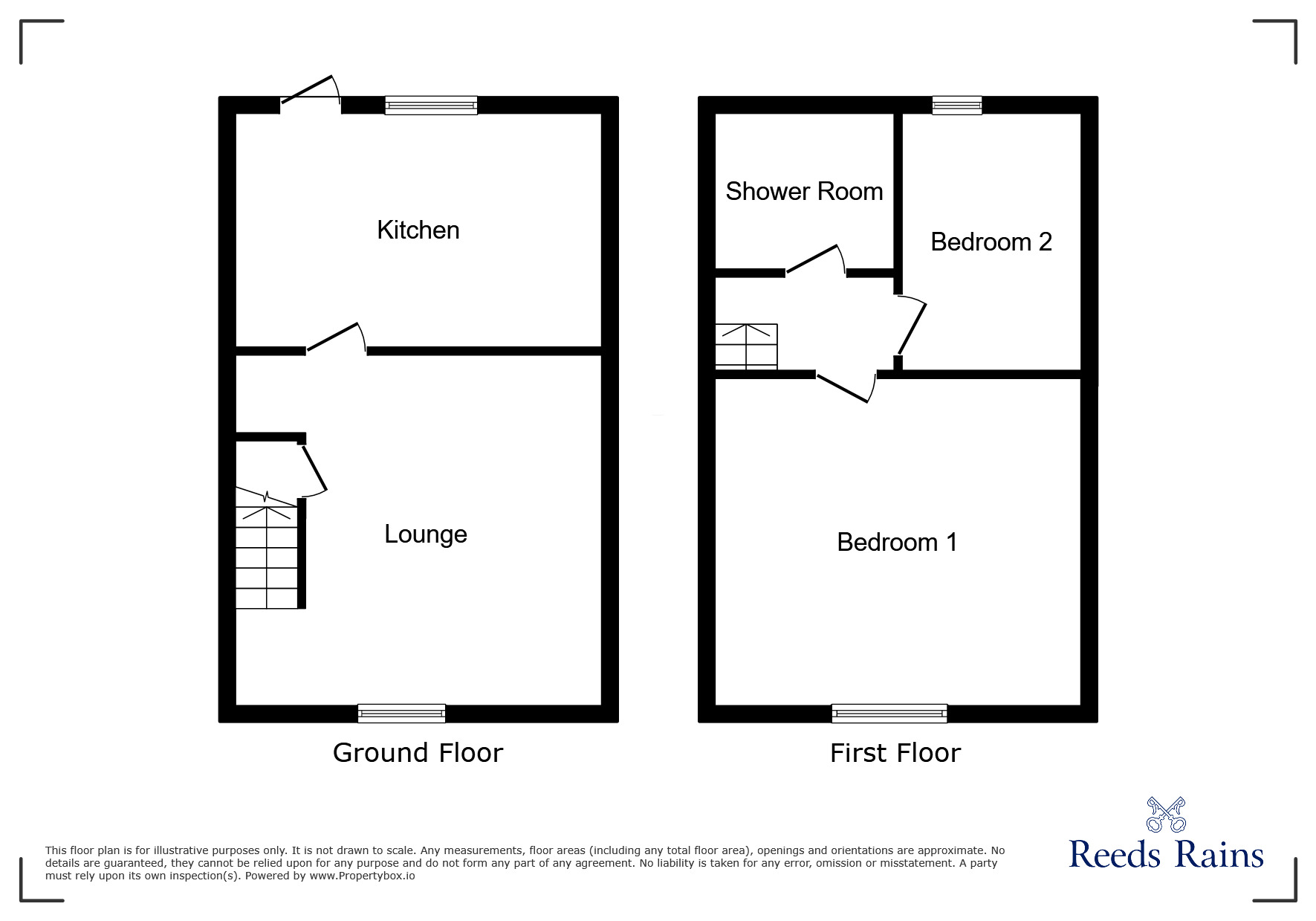 Floorplan of 2 bedroom Mid Terrace House for sale, Reynold Street, Hyde, Greater Manchester, SK14