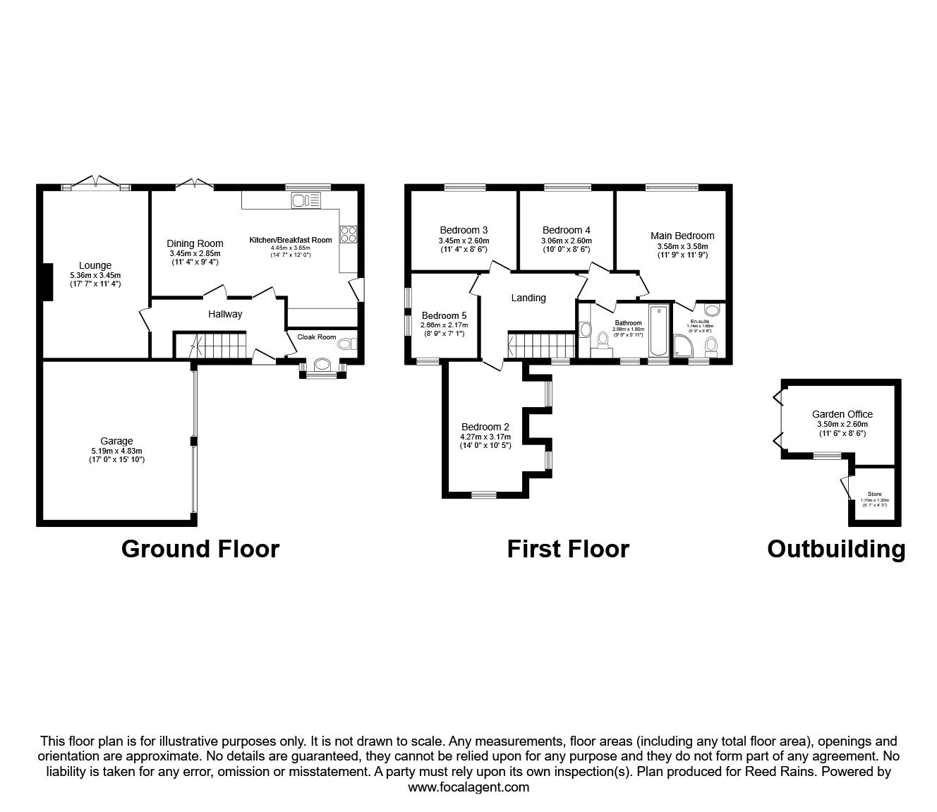 Floorplan of 5 bedroom Detached House for sale, Holly Court, Hyde, Greater Manchester, SK14