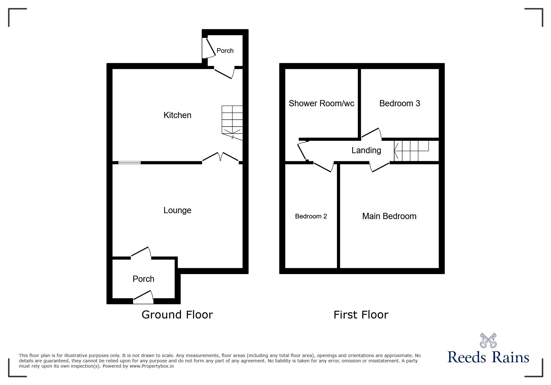 Floorplan of 3 bedroom Mid Terrace House for sale, Curzon Street, Mossley, Greater Manchester, OL5