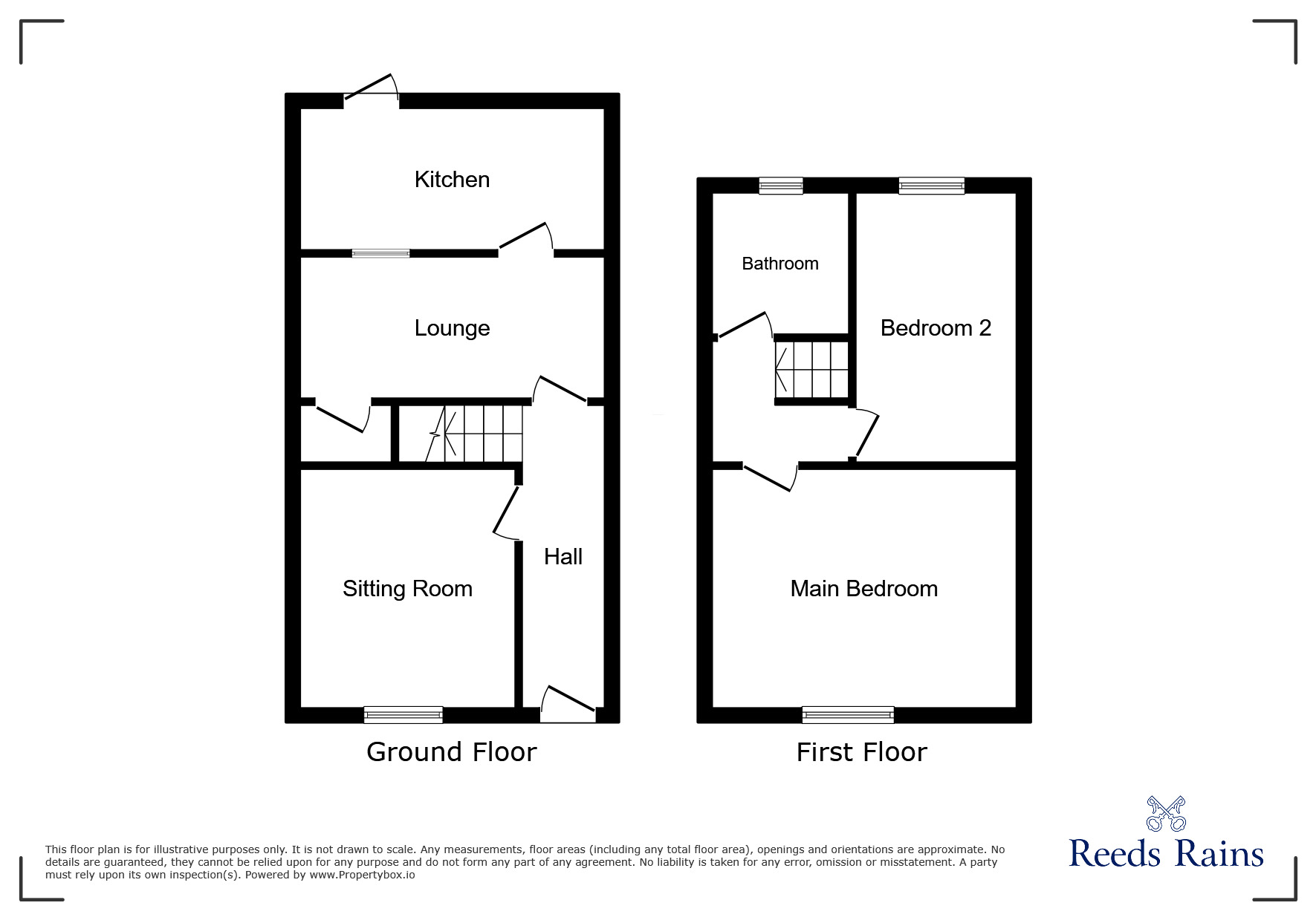 Floorplan of 2 bedroom Mid Terrace House for sale, Ashton Road, Hyde, Greater Manchester, SK14