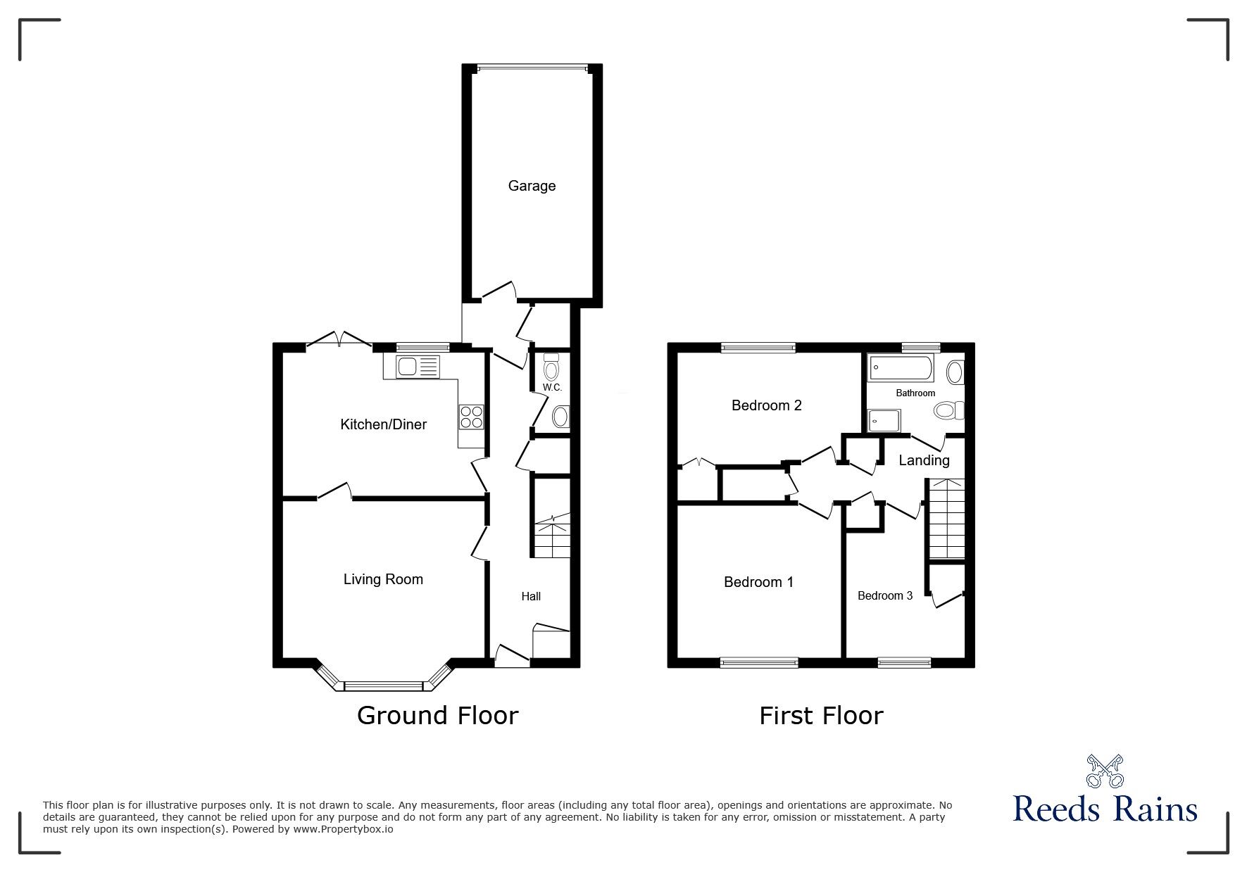 Floorplan of 3 bedroom Mid Terrace House for sale, Circular Road, Denton, Greater Manchester, M34