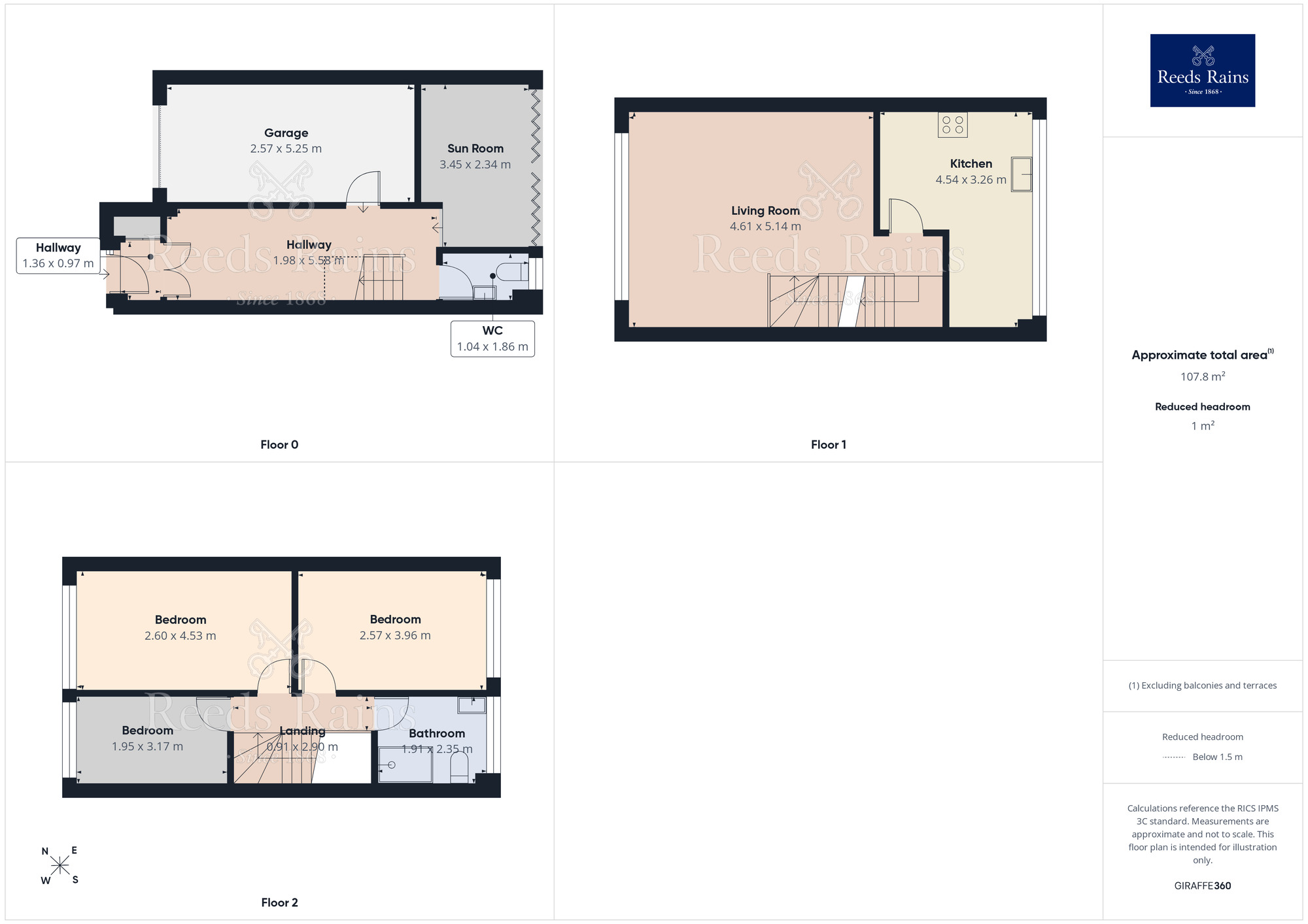 Floorplan of 3 bedroom Mid Terrace House for sale, Victoria Street, Hyde, Greater Manchester, SK14