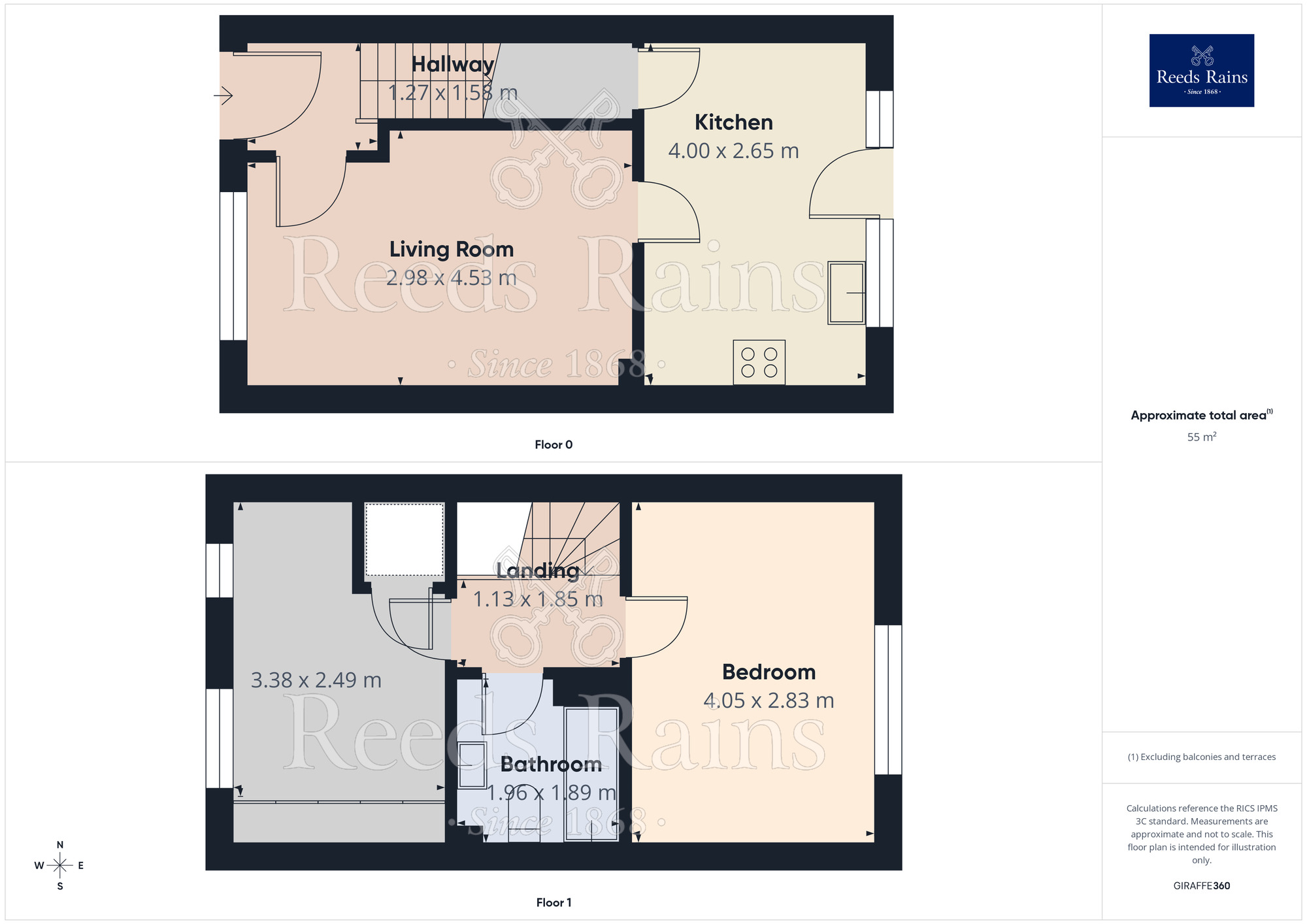 Floorplan of 2 bedroom Mid Terrace House for sale, North Way, Hyde, Greater Manchester, SK14