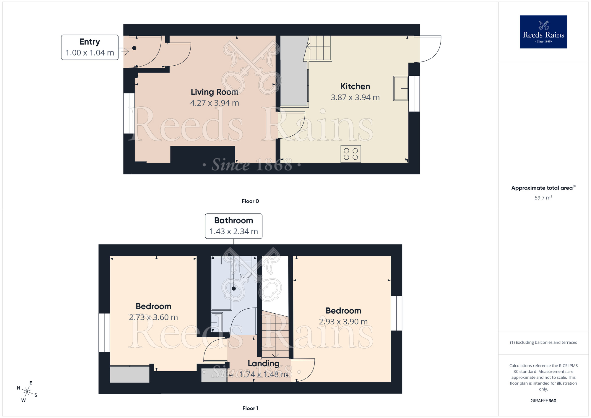Floorplan of 2 bedroom Mid Terrace House for sale, Martin Street, Hyde, Greater Manchester, SK14