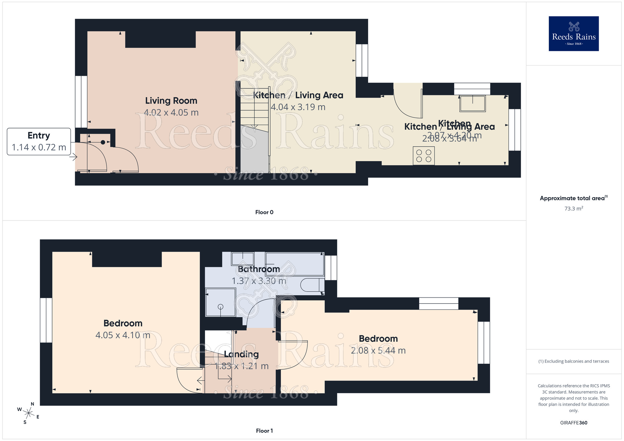 Floorplan of 2 bedroom Mid Terrace Property for sale, Bagshaw Street, Hyde, Greater Manchester, SK14