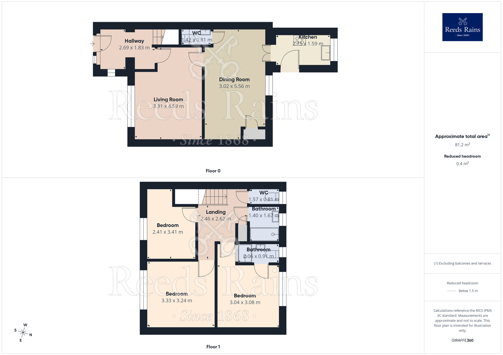 Floorplan of 3 bedroom End Terrace House for sale, Coombes Avenue, Hyde, Greater Manchester, SK14