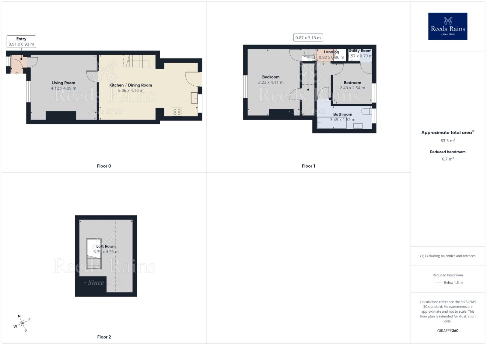 Floorplan of 3 bedroom Mid Terrace House to rent, Mill Lane, Hyde, Greater Manchester, SK14