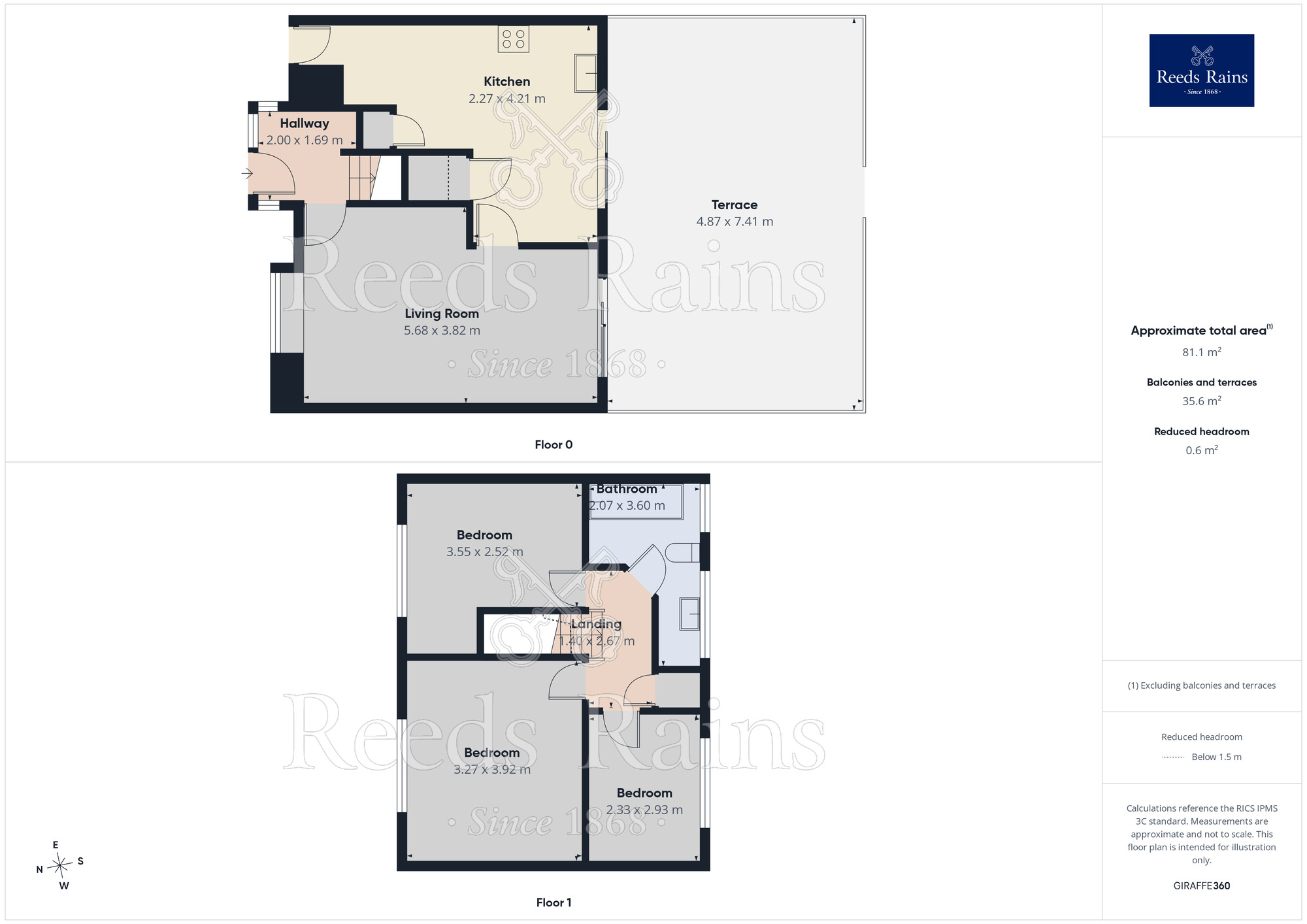 Floorplan of 3 bedroom Mid Terrace House for sale, Lynton Walk, Hyde, Greater Manchester, SK14