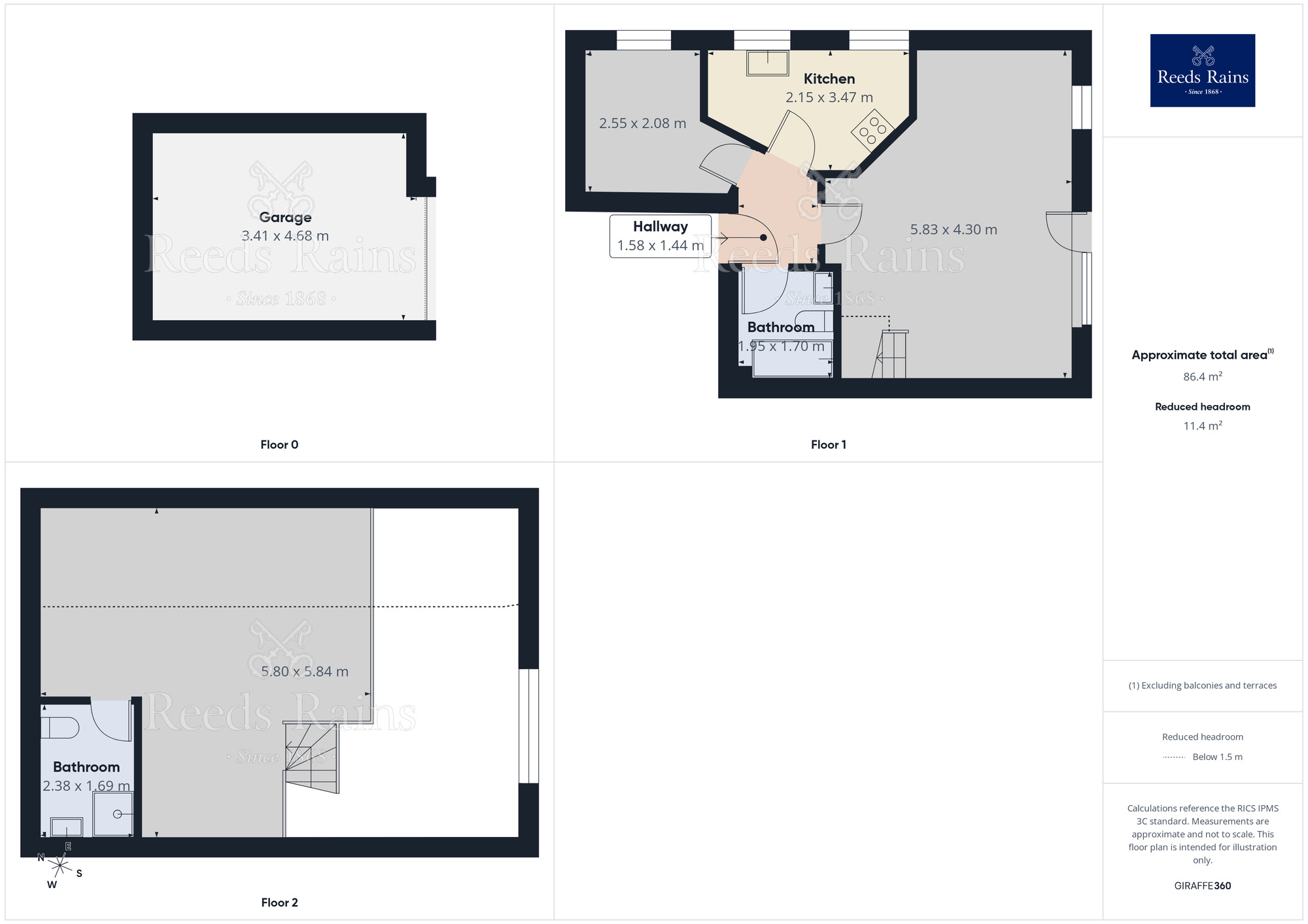 Floorplan of 2 bedroom Flat for sale, The Old Tannery, Hyde, Greater Manchester, SK14