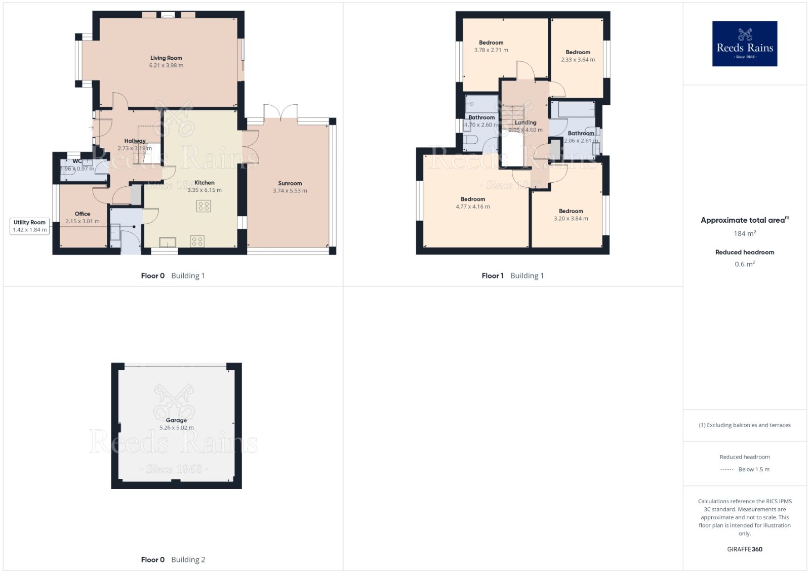 Floorplan of 4 bedroom Detached House for sale, Oaklands Road, Hyde, Greater Manchester, SK14