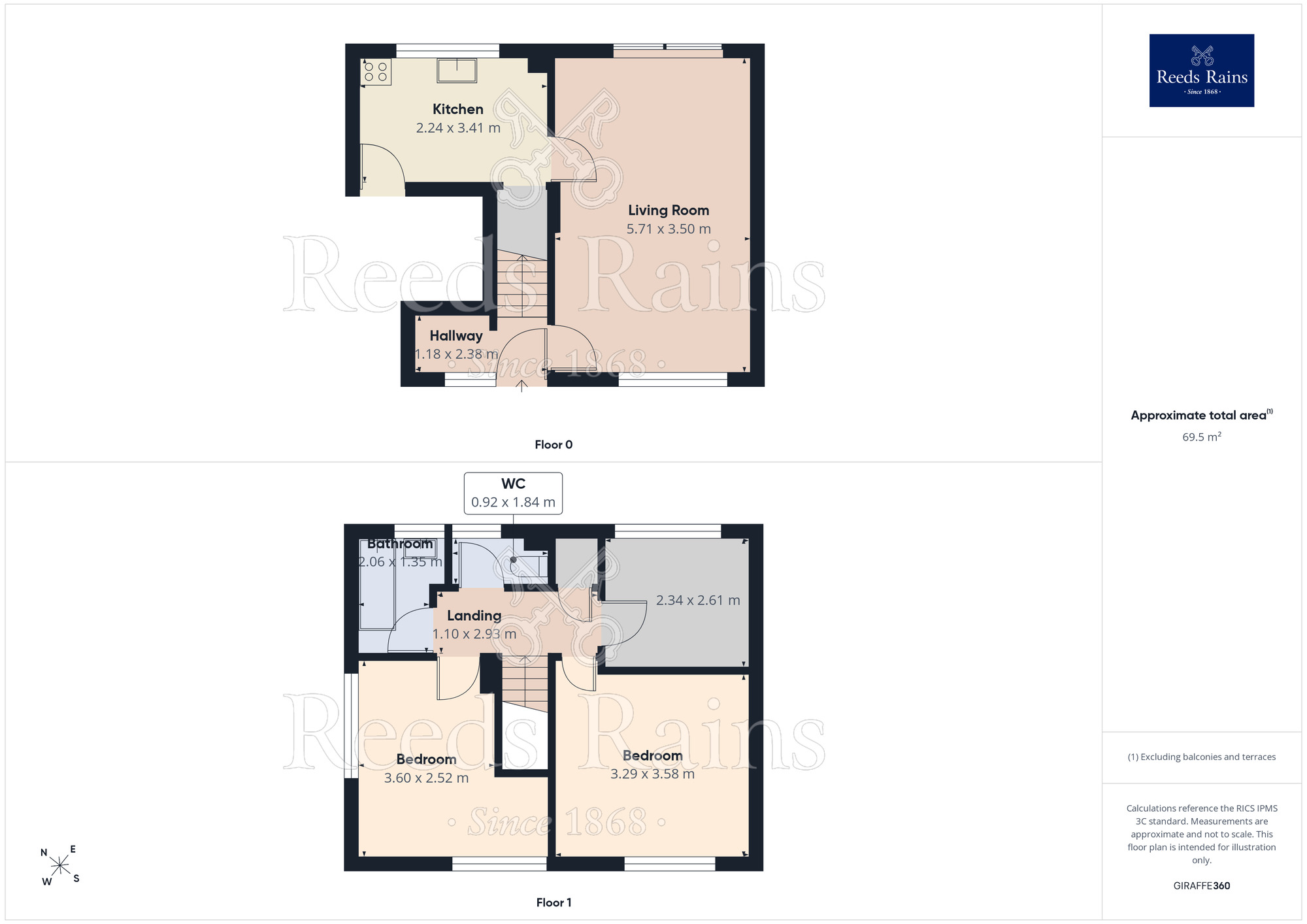 Floorplan of 3 bedroom End Terrace House for sale, Valley Gardens, Hyde, Greater Manchester, SK14