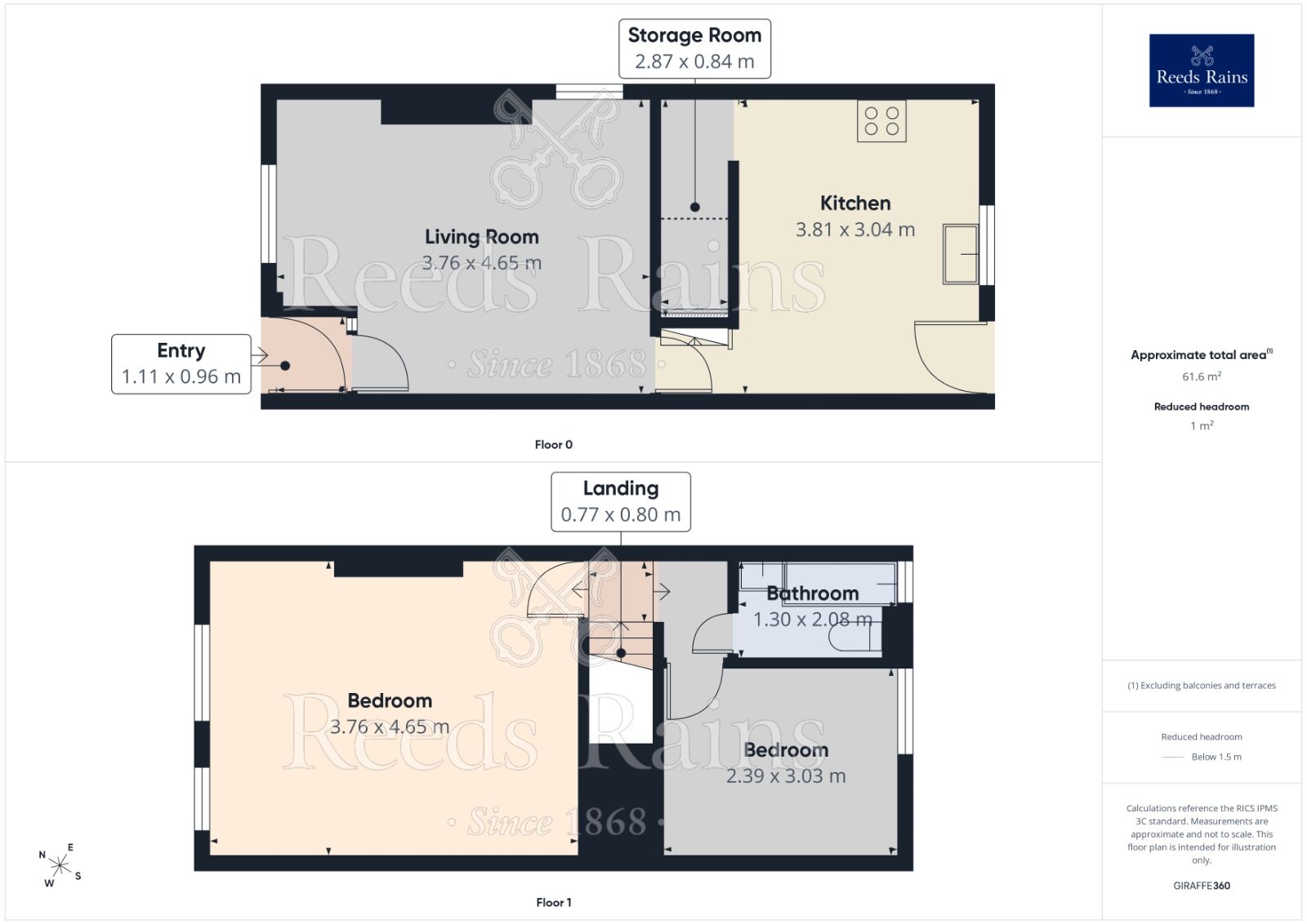 Floorplan of 2 bedroom End Terrace Flat to rent, Tower Street, Hyde, Greater Manchester, SK14