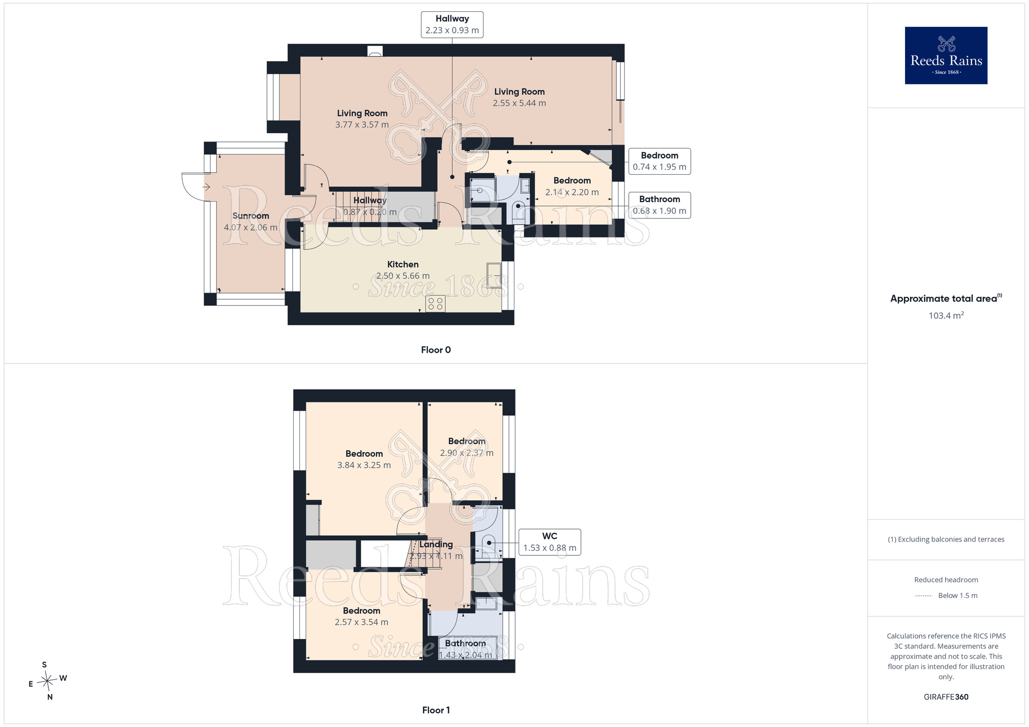 Floorplan of 4 bedroom Mid Terrace House for sale, Silverton Close, Hyde, Greater Manchester, SK14