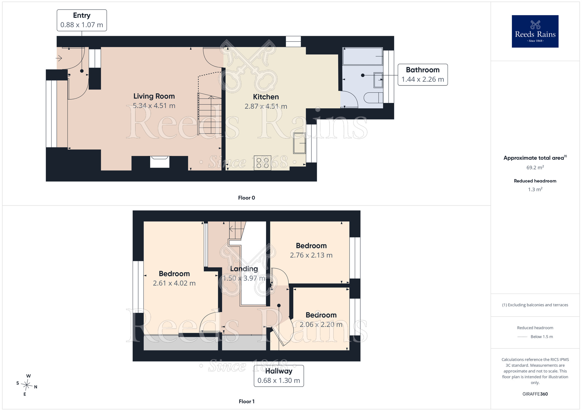 Floorplan of 3 bedroom Mid Terrace Property for sale, Lumb Lane, Droylsden, Greater Manchester, M43