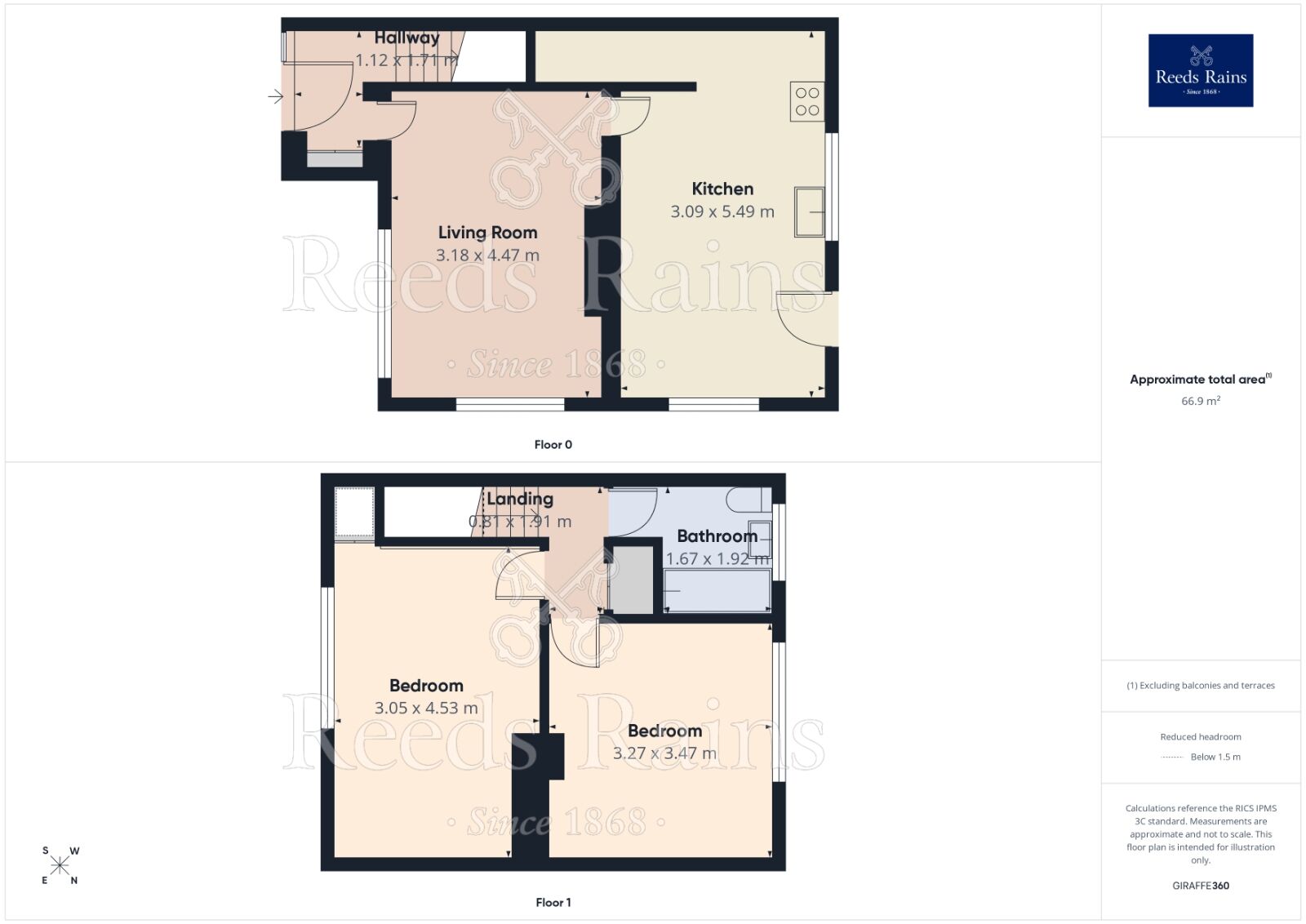 Floorplan of 2 bedroom End Terrace House to rent, Farm Lane, Hyde, Greater Manchester, SK14