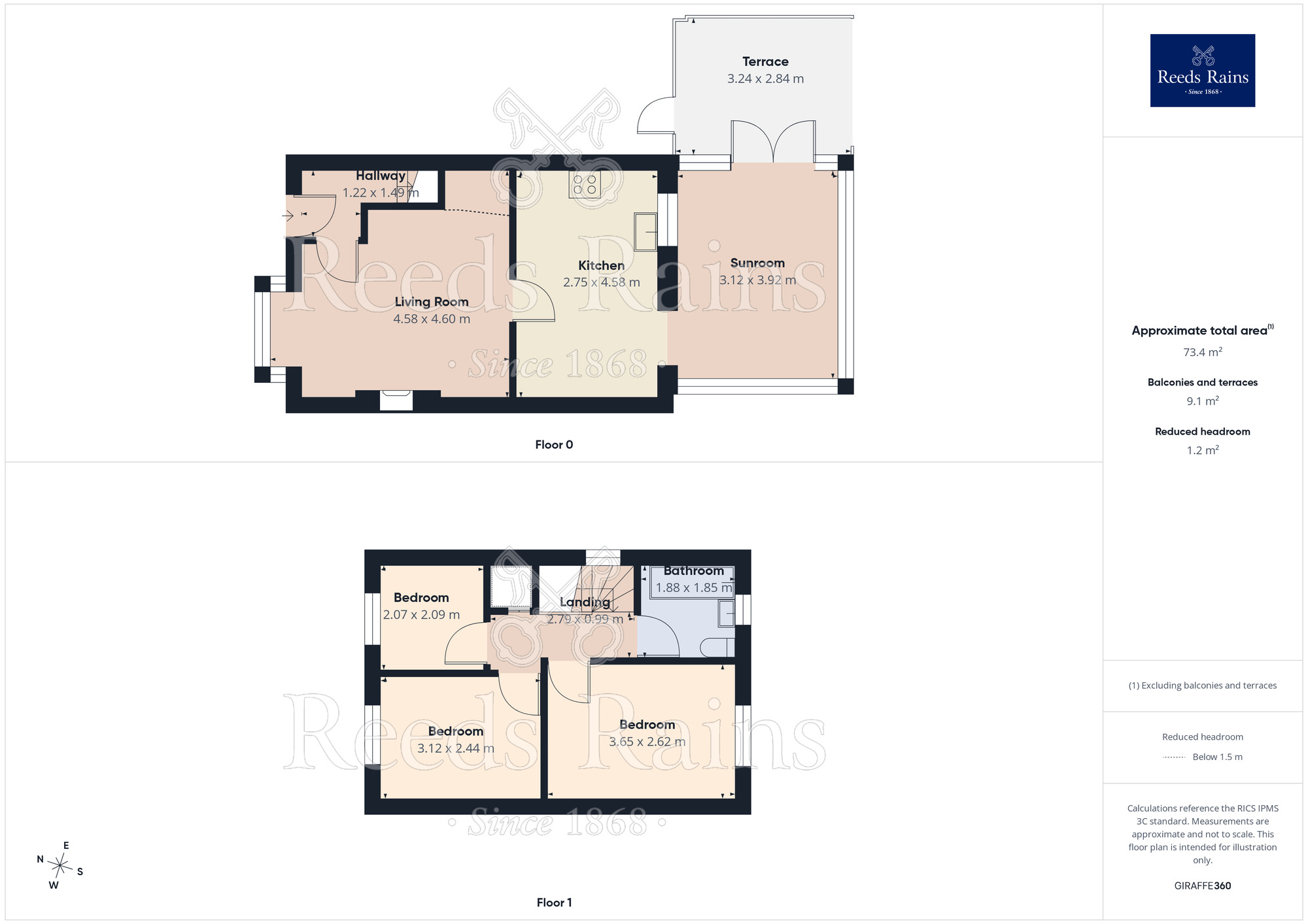 Floorplan of 3 bedroom Semi Detached House for sale, Old Oak Drive, Denton, Greater Manchester, M34