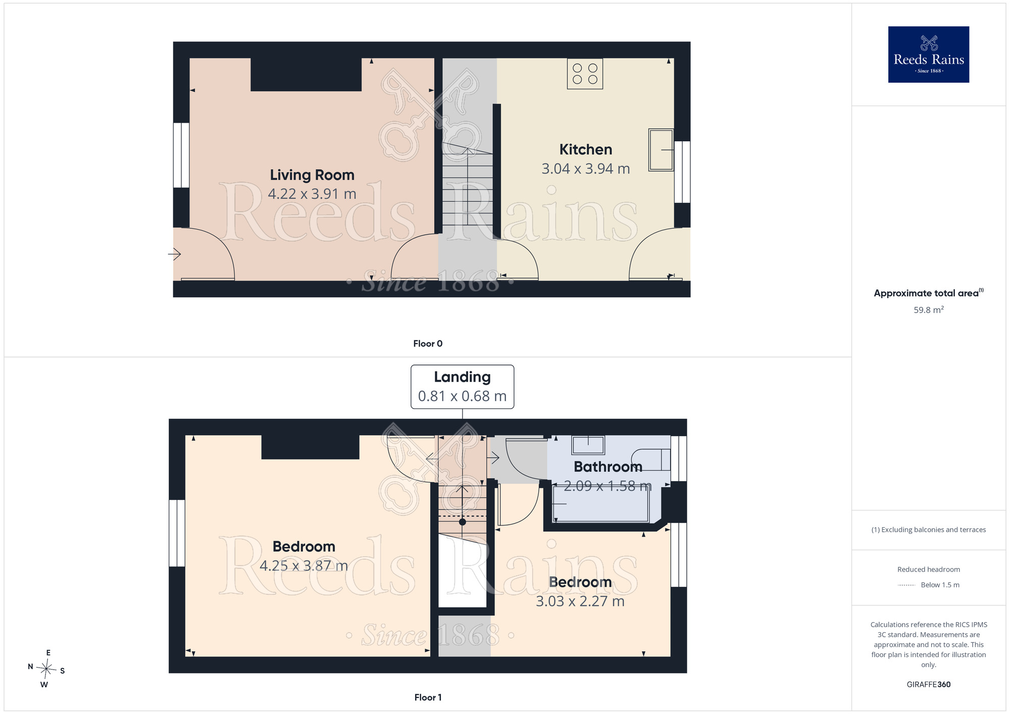 Floorplan of 2 bedroom Mid Terrace House for sale, Kensington Street, Hyde, Greater Manchester, SK14