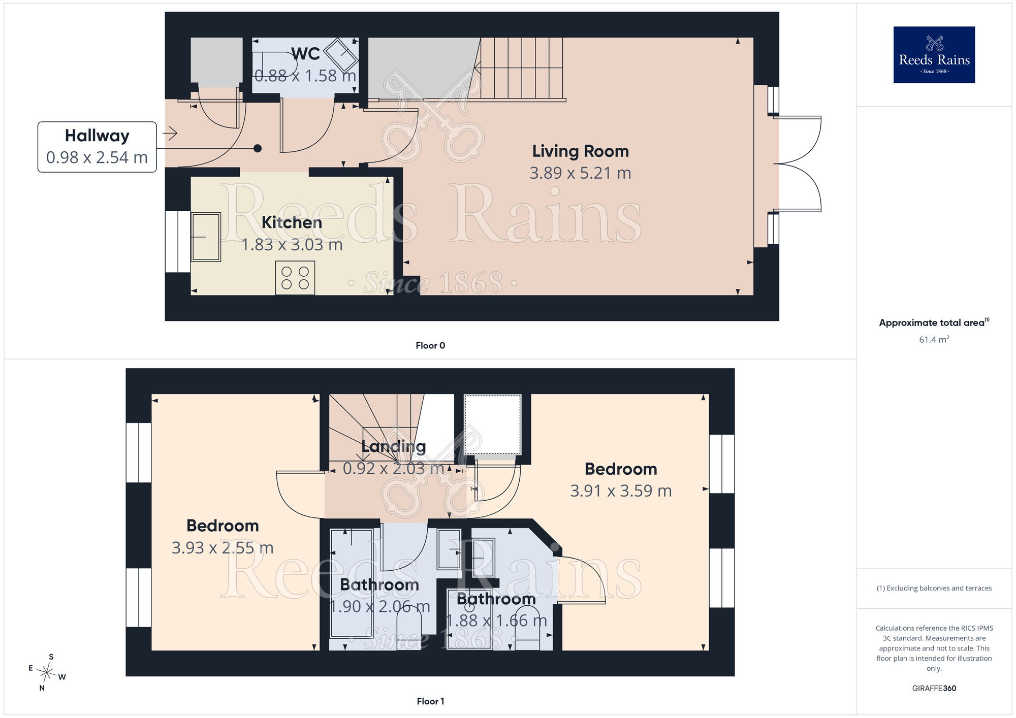 Floorplan of 2 bedroom Mid Terrace House for sale, Pudding Lane, Hyde, Greater Manchester, SK14
