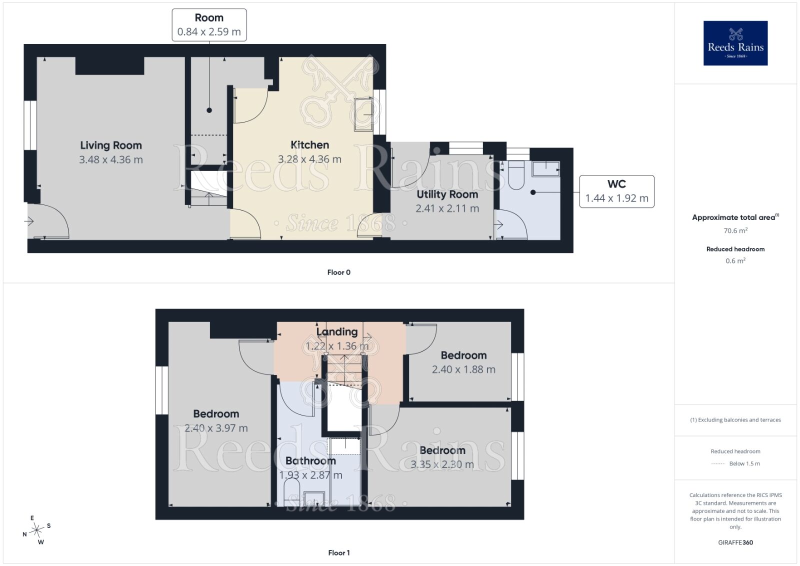 Floorplan of 3 bedroom Mid Terrace House to rent, Springbank Terrace, Audenshaw, Greater Manchester, M34