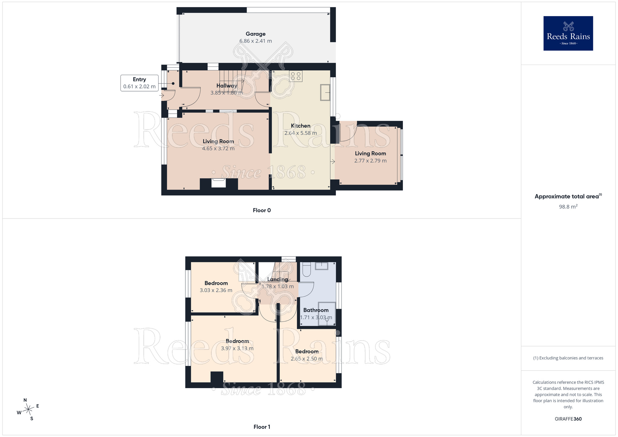 Floorplan of 3 bedroom Semi Detached House for sale, Newport Road, Denton, Greater Manchester, M34