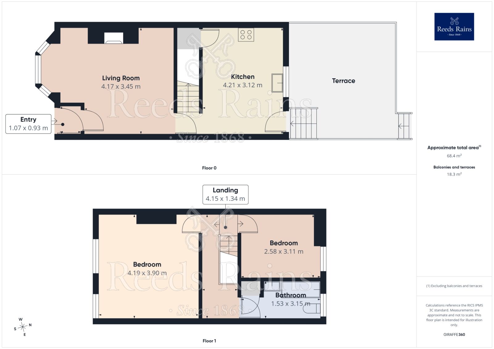 Floorplan of 2 bedroom Mid Terrace House for sale, Mottram Road, Hyde, Greater Manchester, SK14